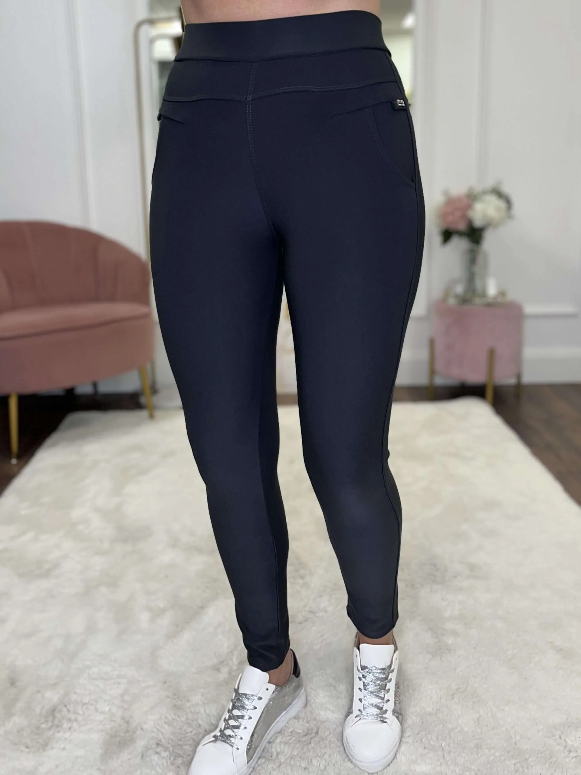 "Alex" Leggings In Dark Grey - Image 4
