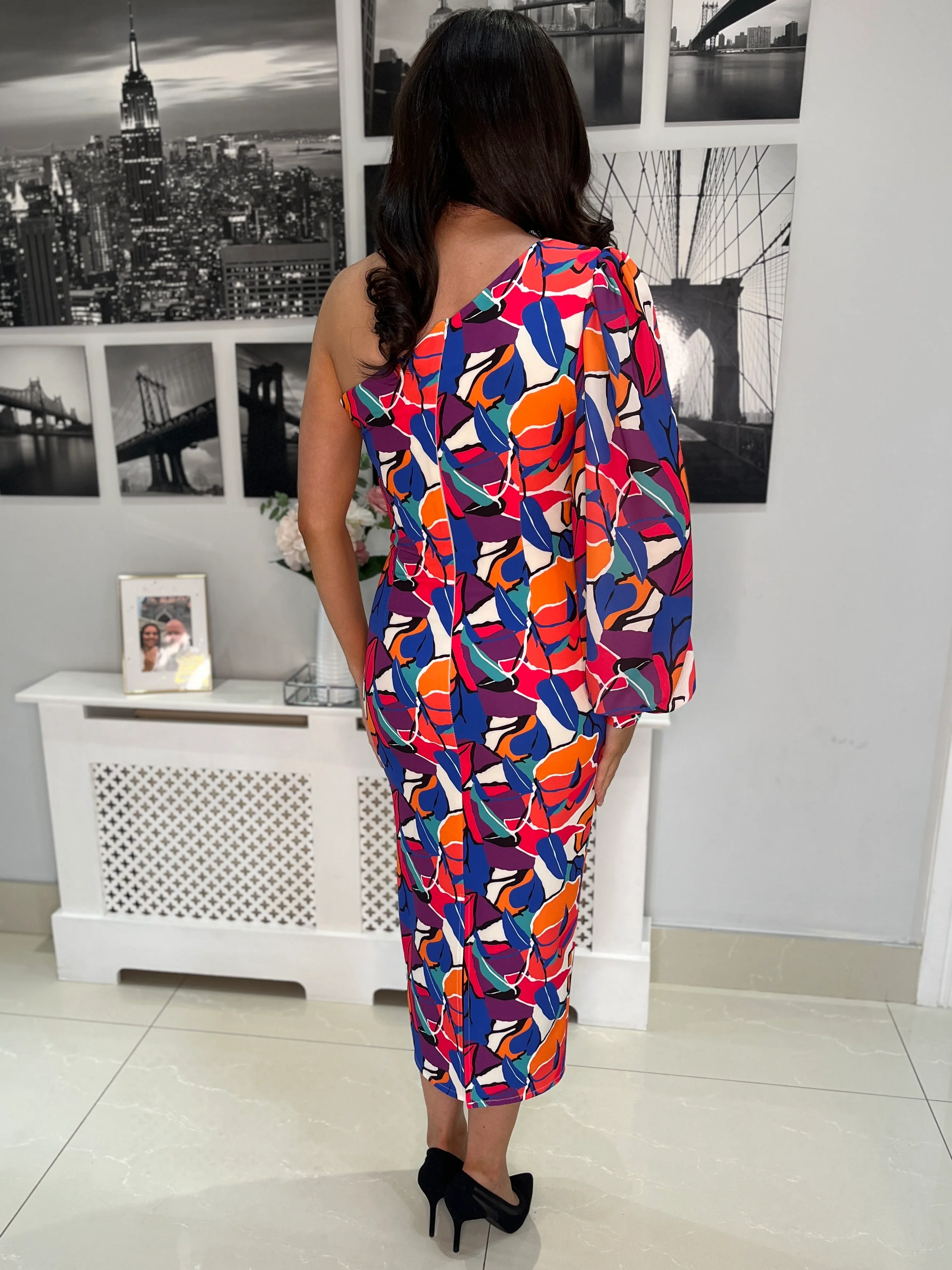 “Alexa” Dress In Multi - Image 4