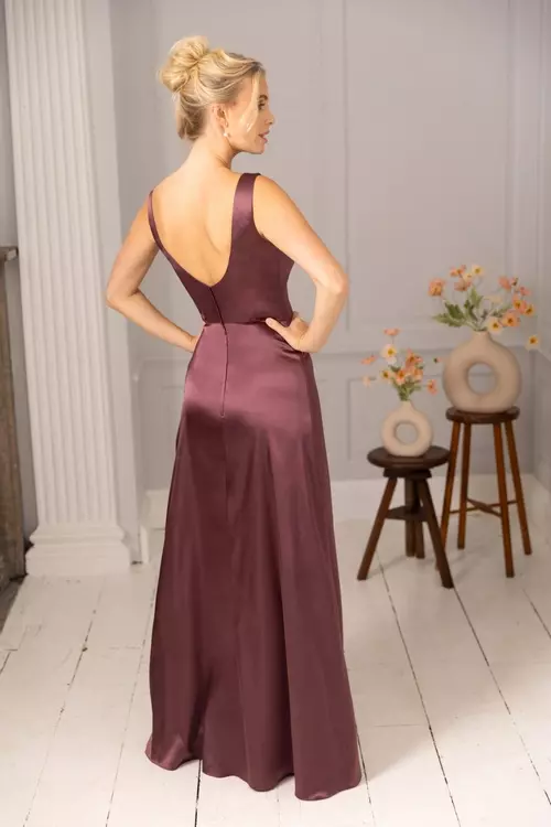“Alma” Bridesmaid Dress In Thistle - Image 3