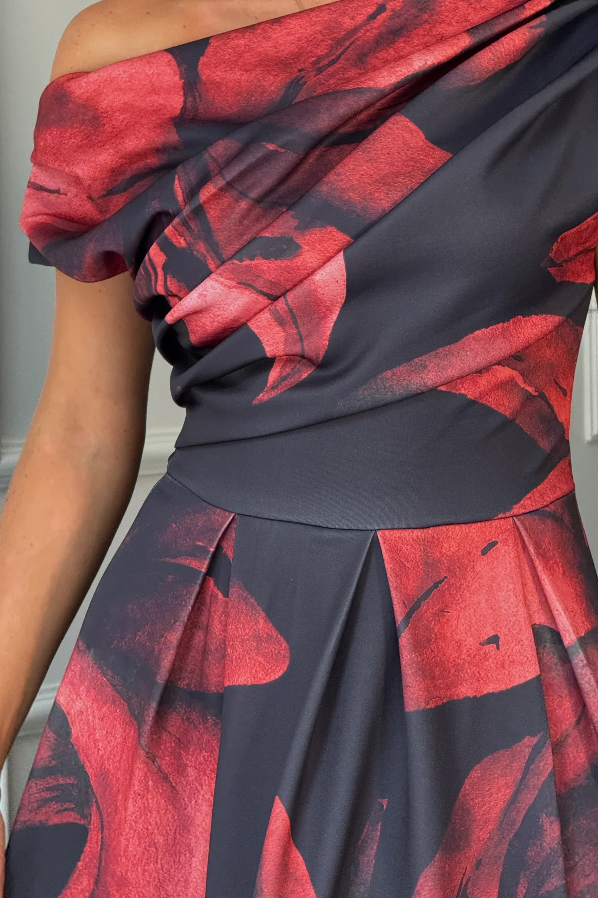 “Betty” Dress In Black Floral - Image 3