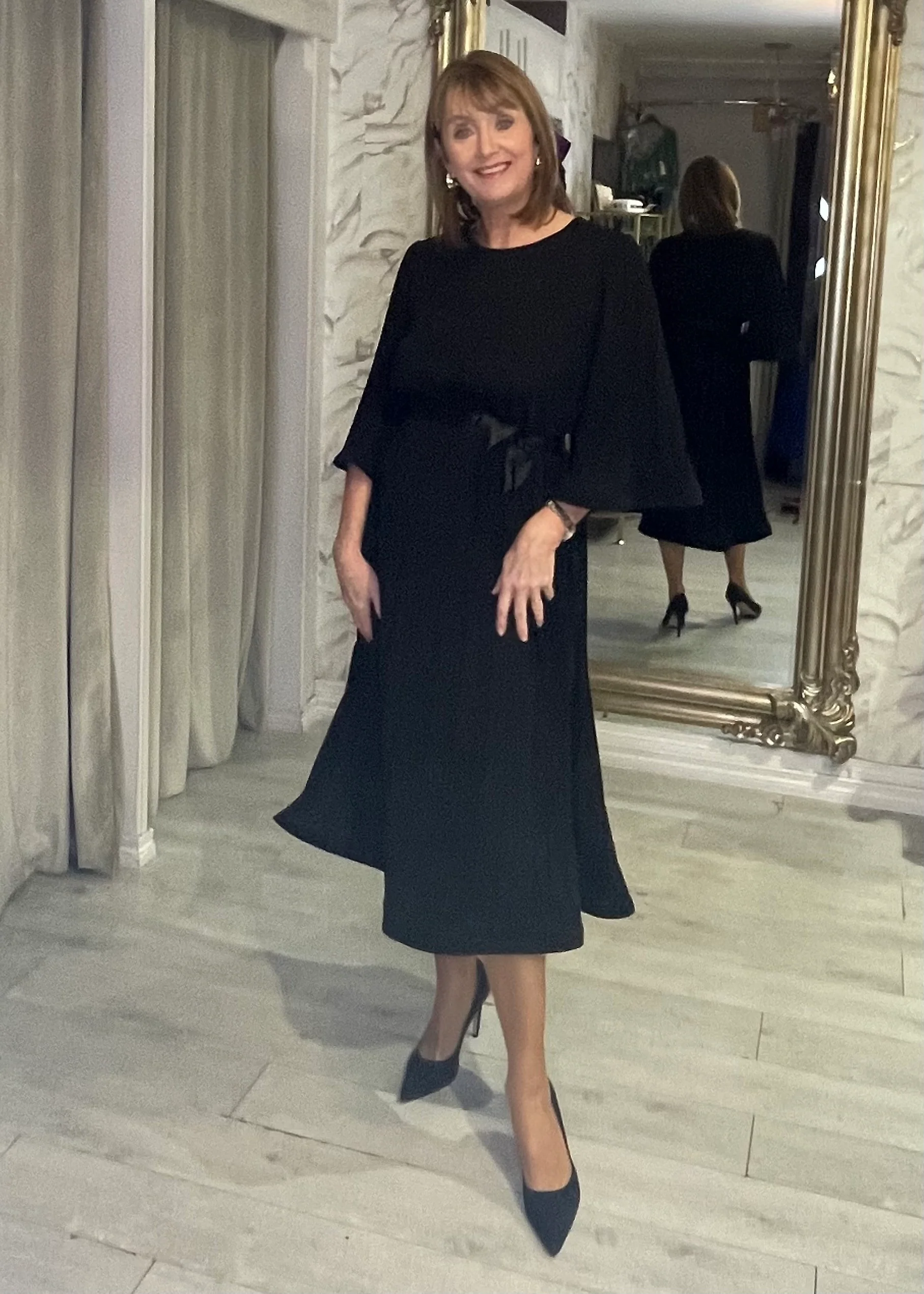 “Blair” Dress In Black - Image 3