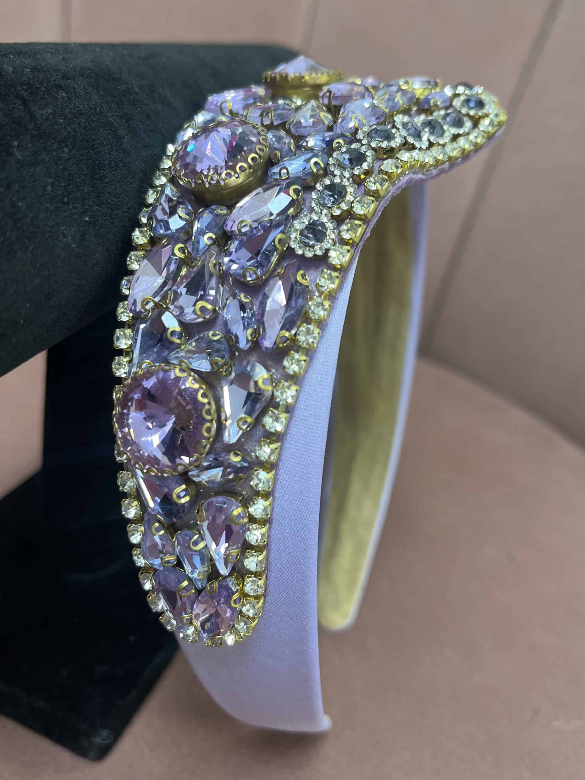 "Demi" Hairband In Lilac - Image 3