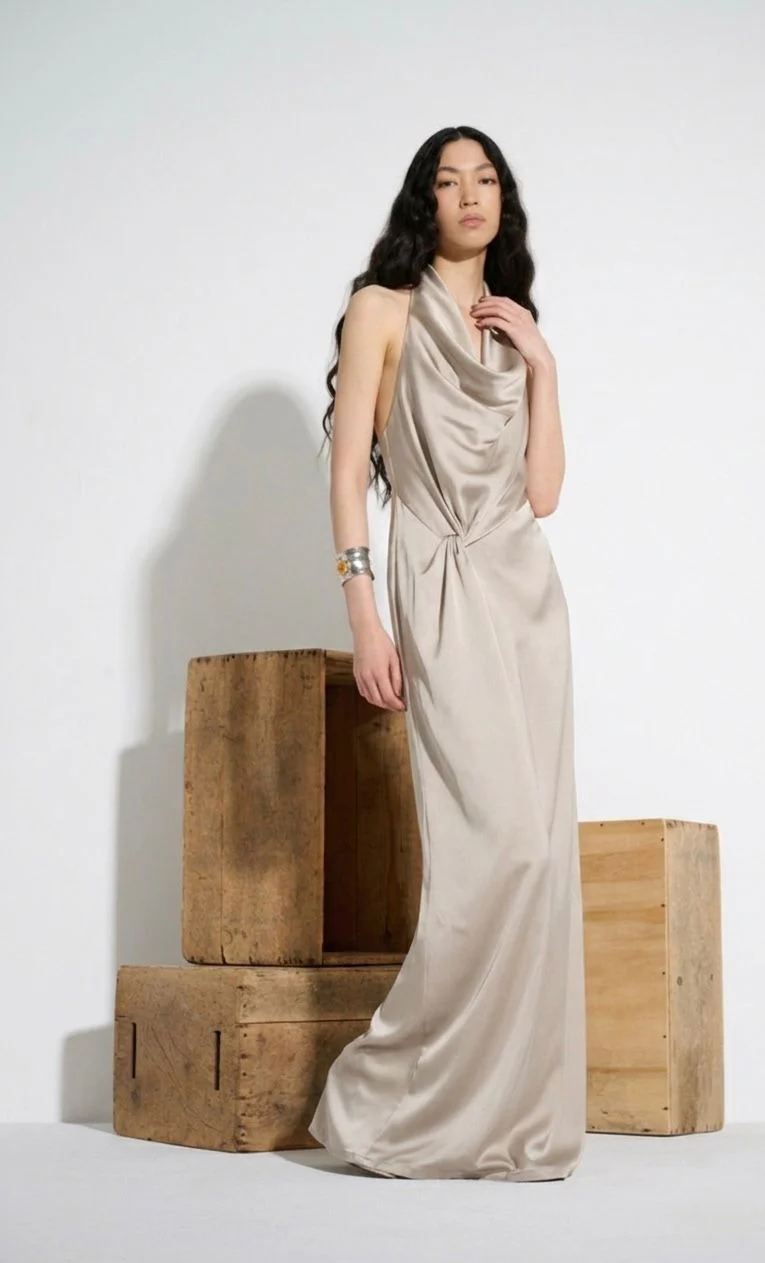 "Dion" Dress In Cream - Image 2