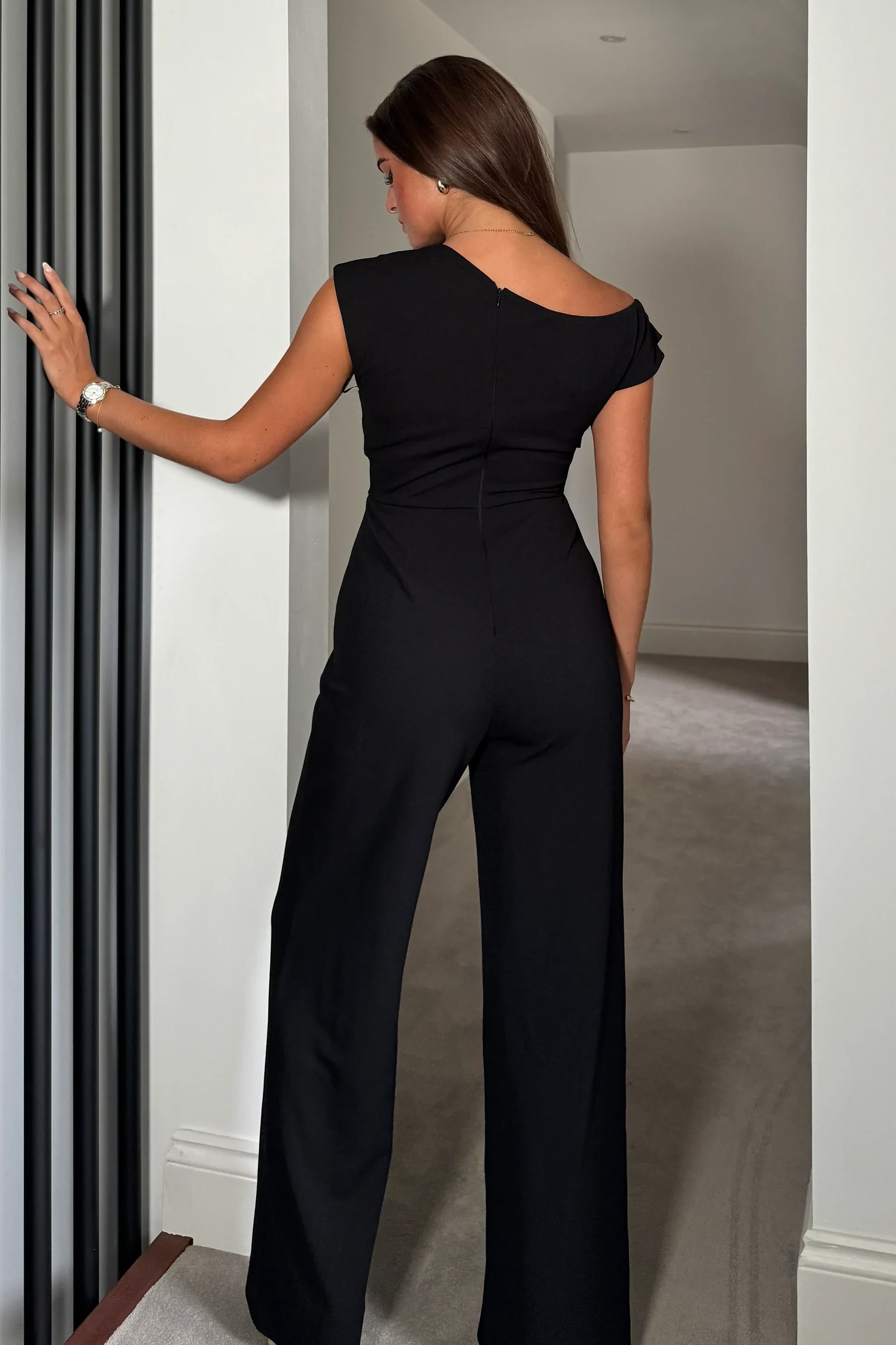 “Donna” Jumpsuit In Black - Image 4