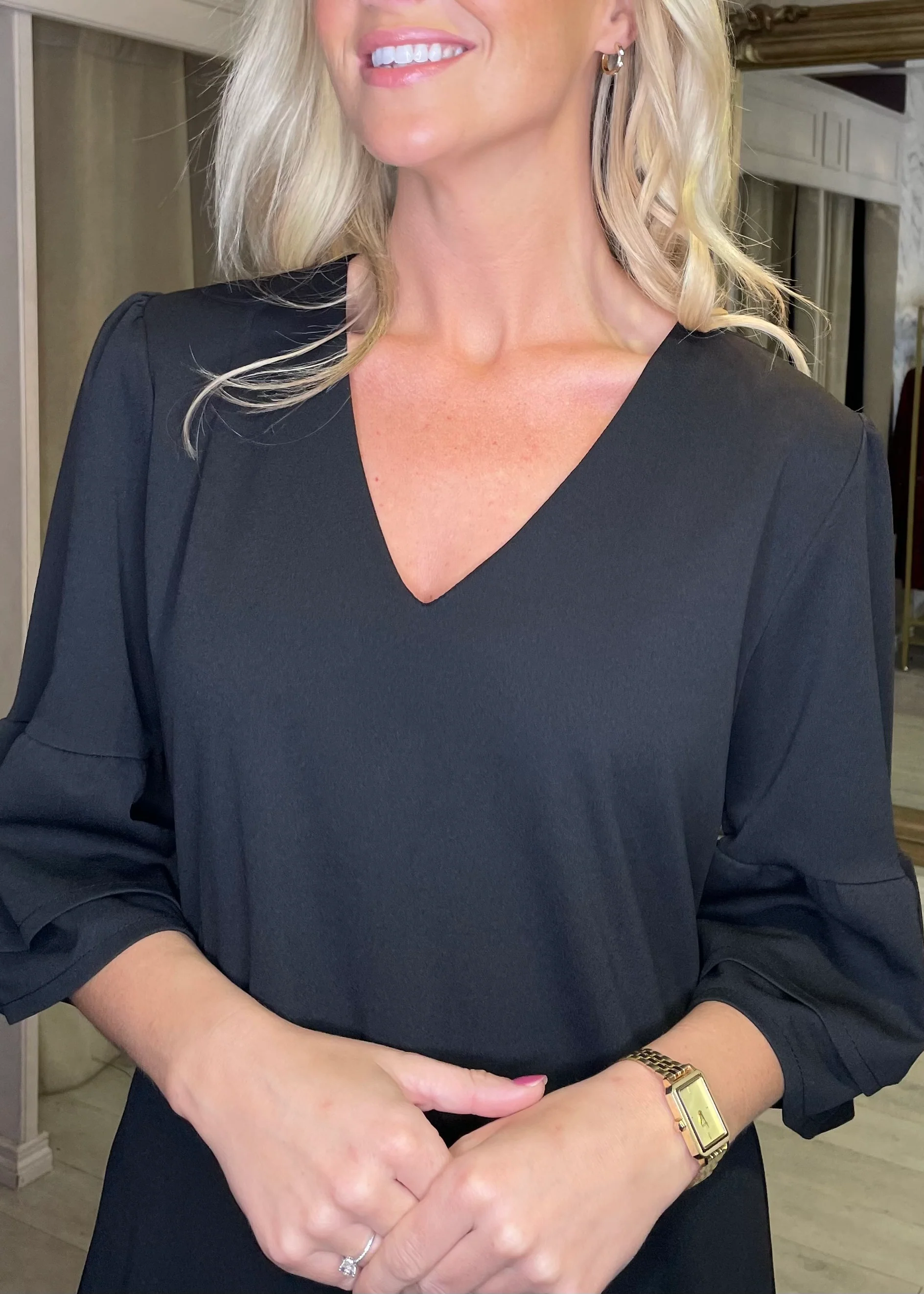 “Elliana" Dress In Black - Image 3
