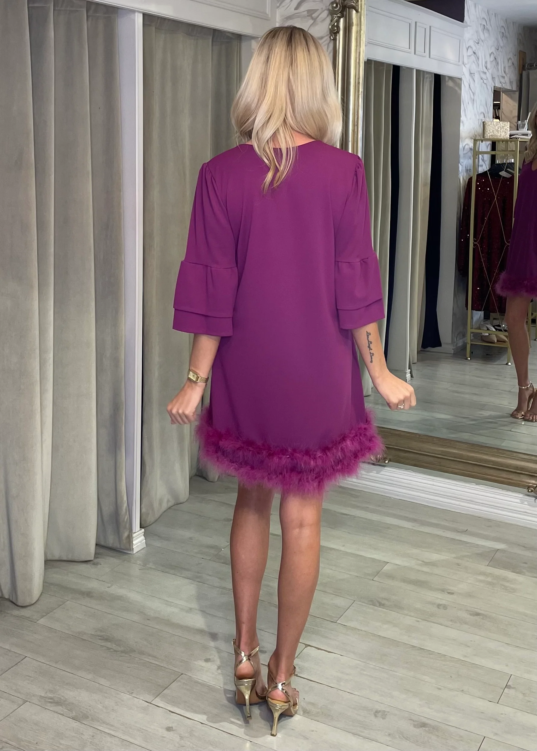 "Elliana" Dress In Pink - Image 4