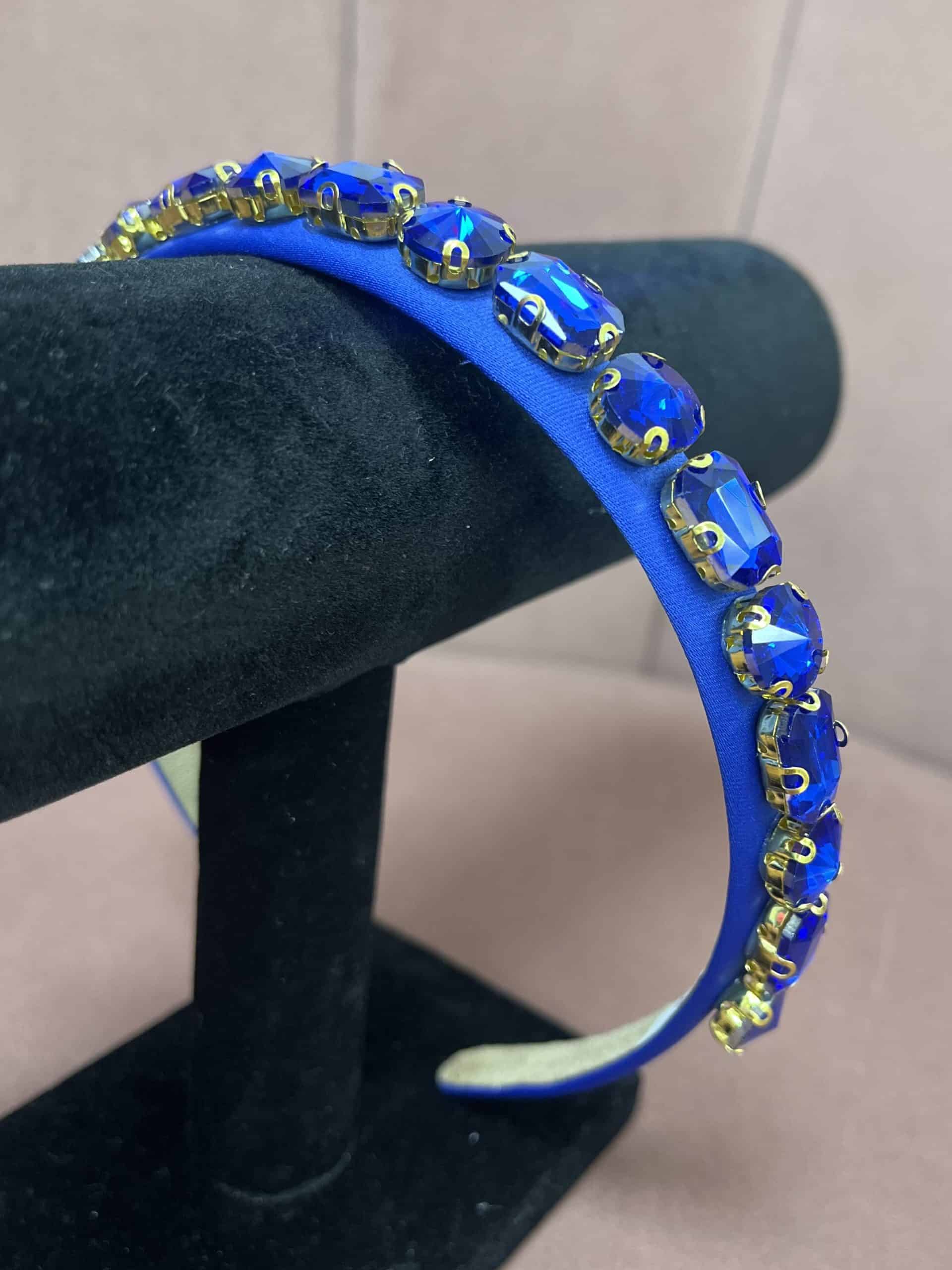 "Ellie" Hairband In Royal - Image 2
