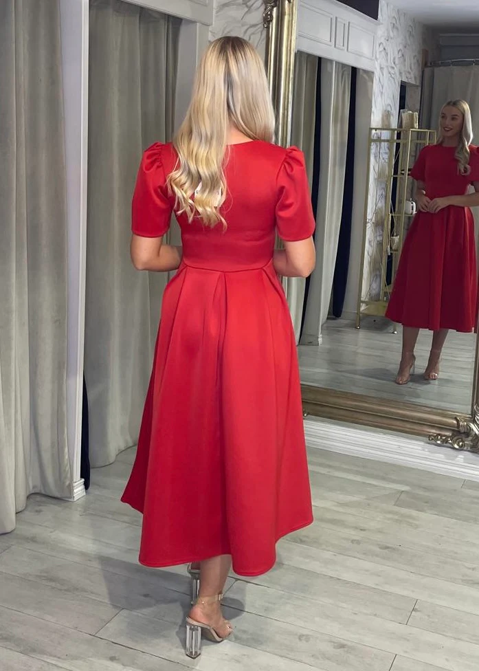 “Elowin” Dress In Red - Image 3