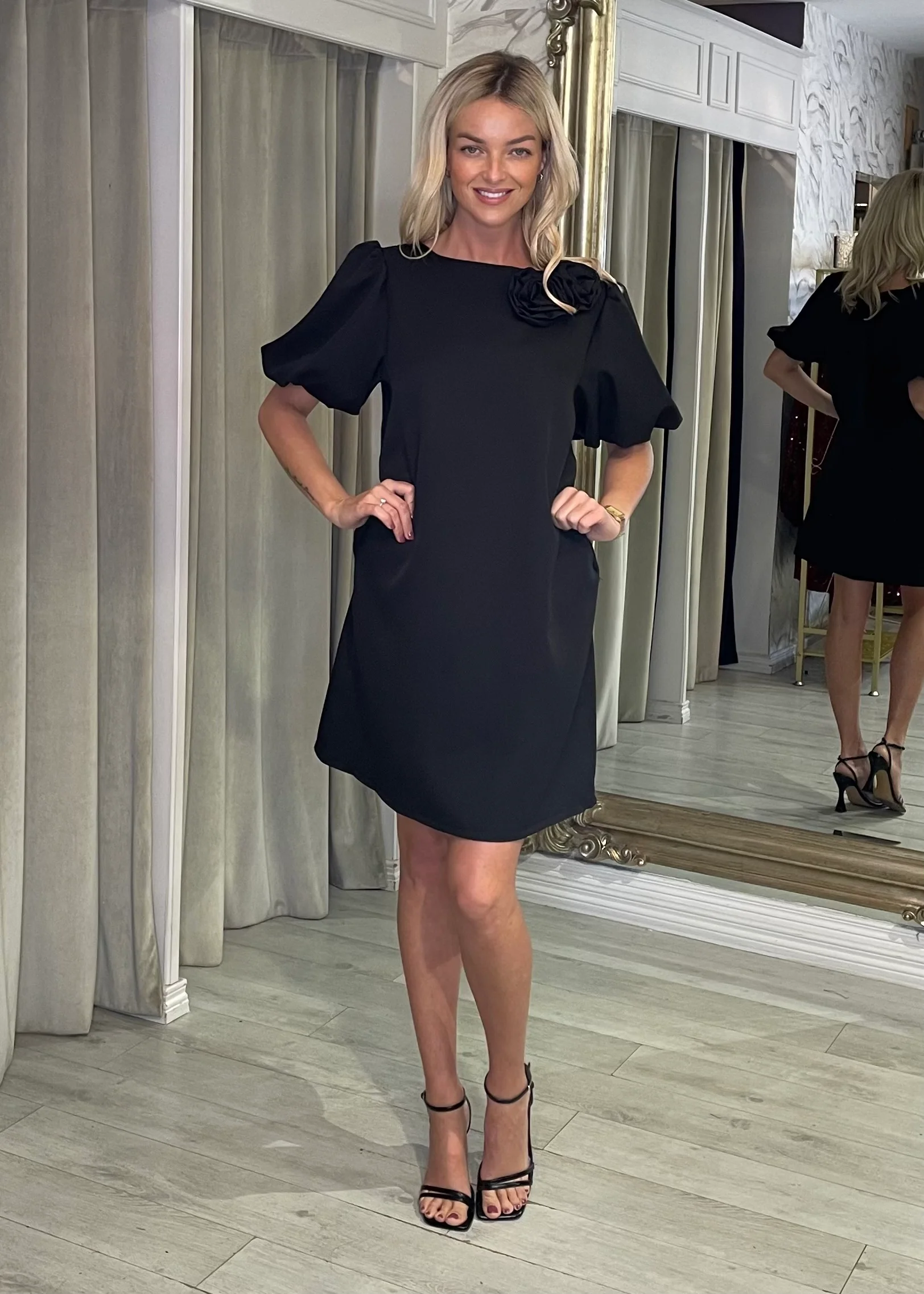 "Emery" Dress In Black - Image 4