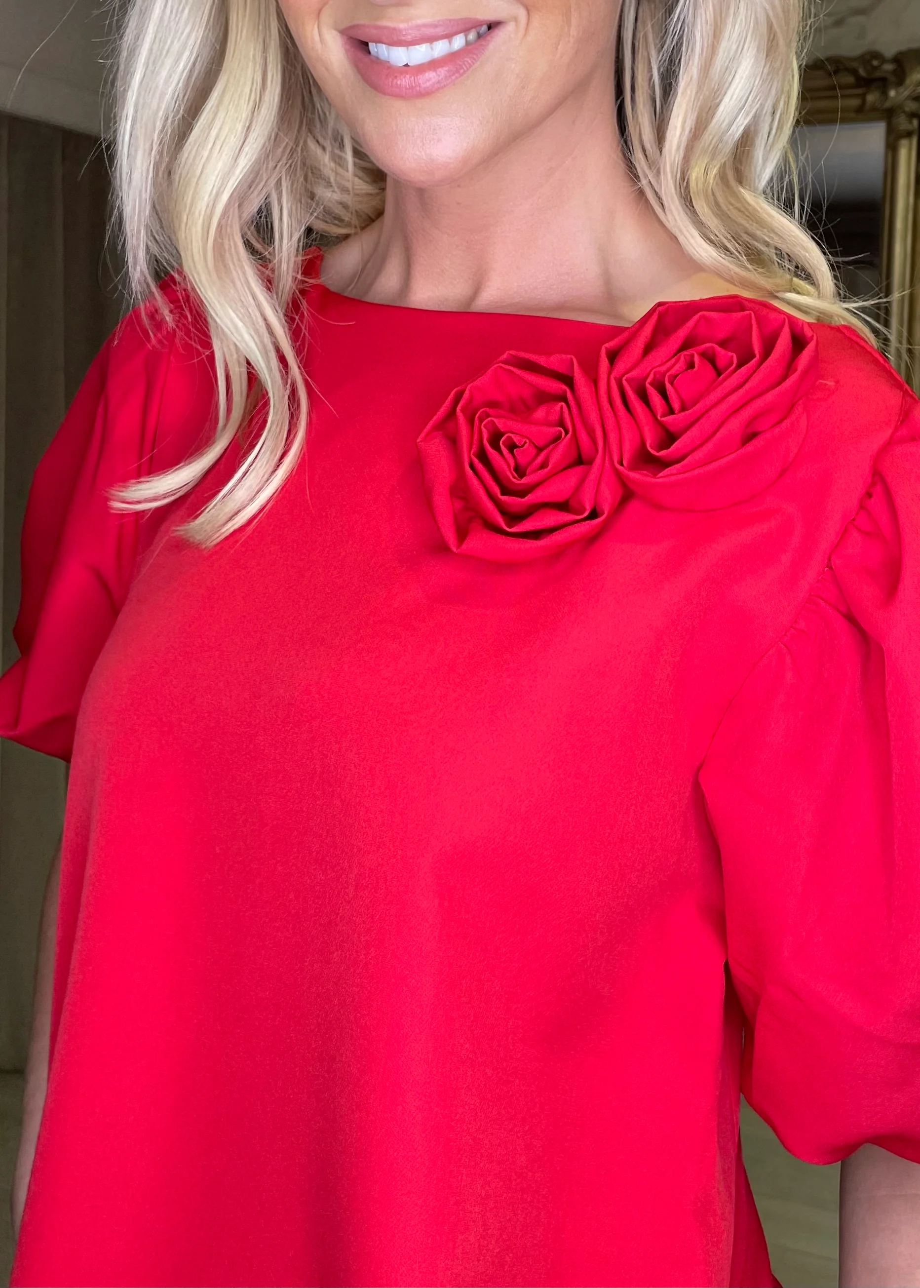 "Emery" Dress In Red - Image 3