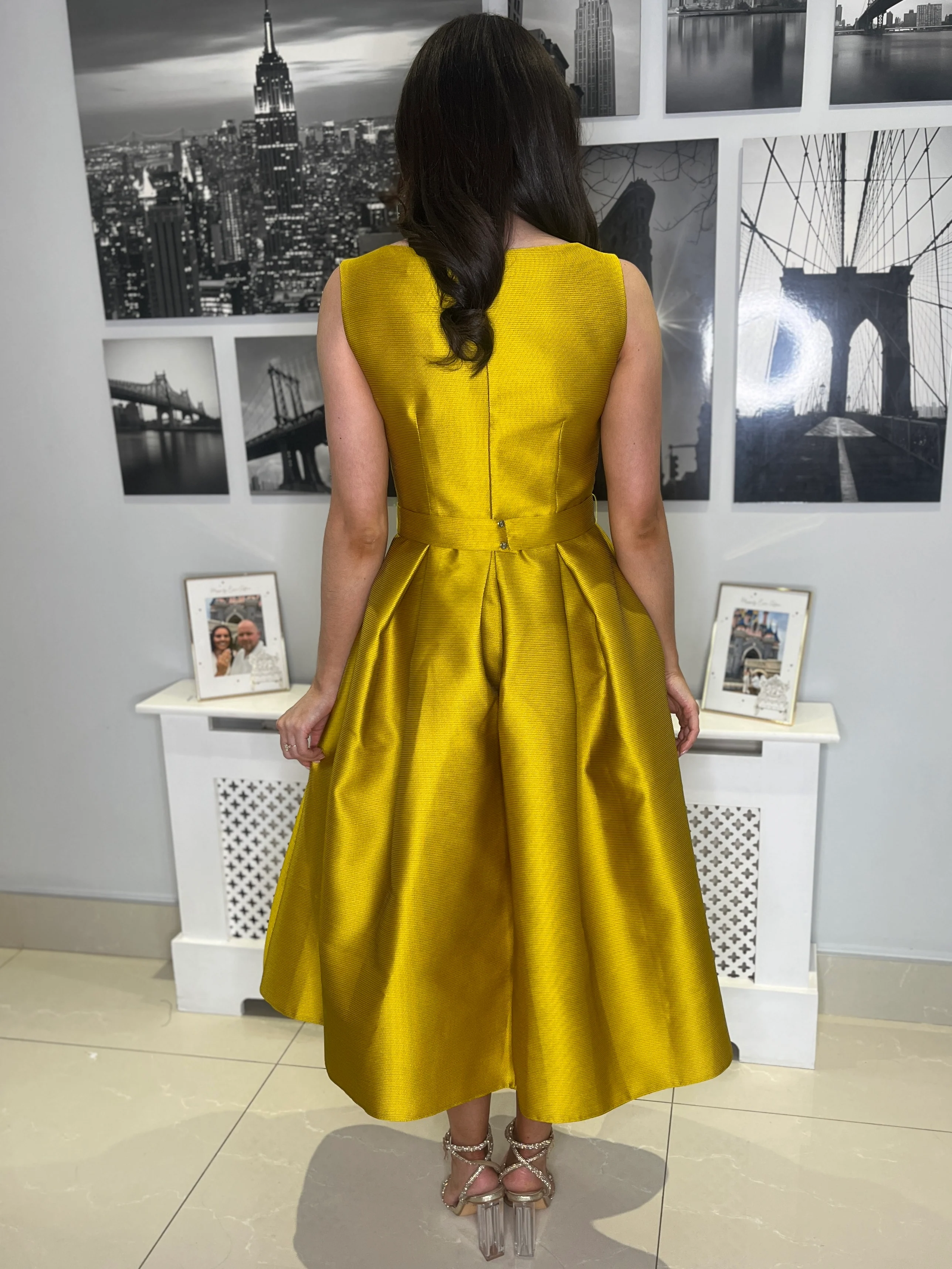 “Eve” Dress In Mustard - Image 5