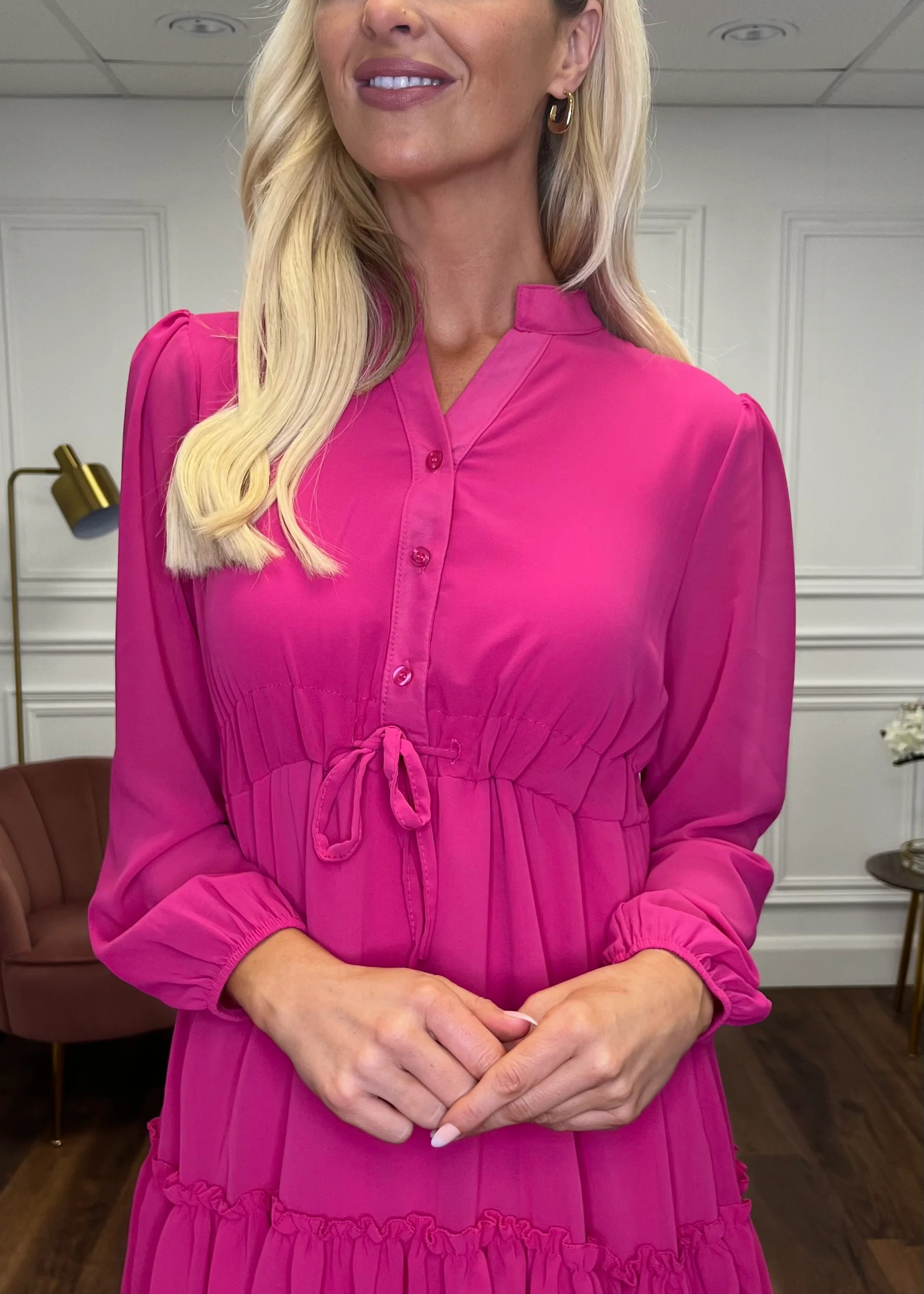 “Evelyn” Dress In Pink - Image 3