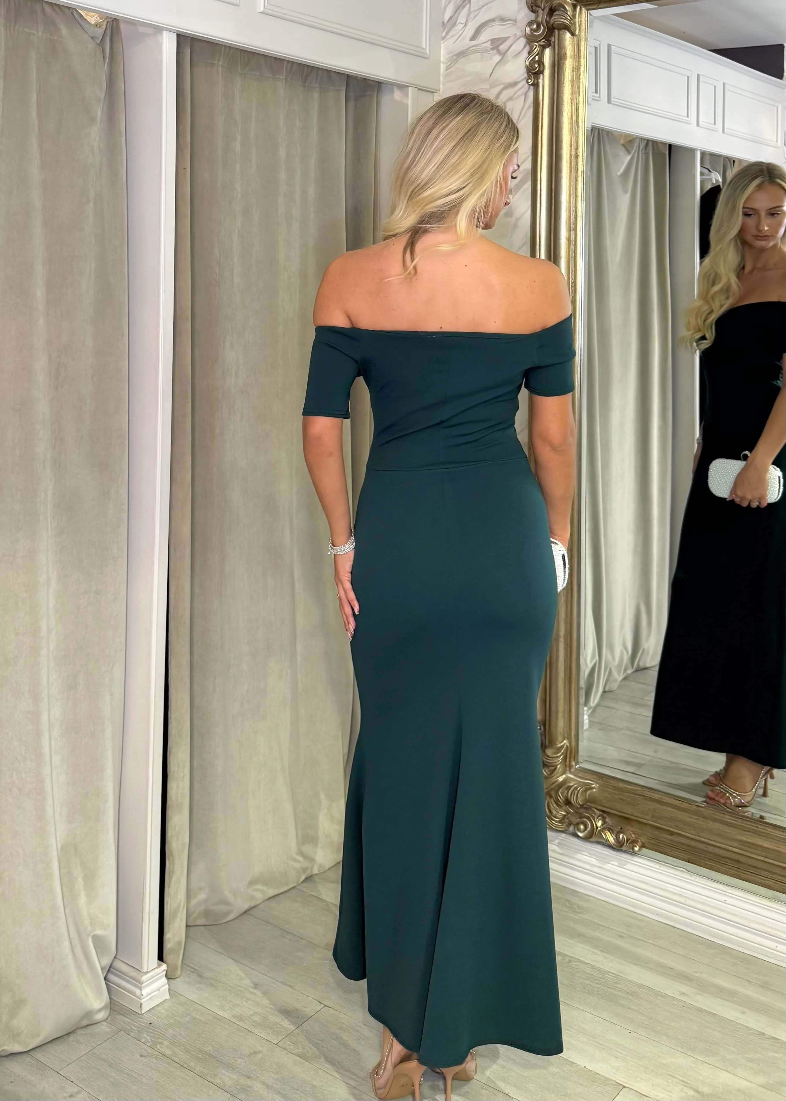 "Florence" Dress In Green - Image 3