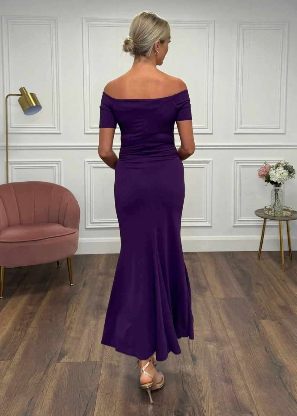 "Florence" Dress In Purple - Image 2
