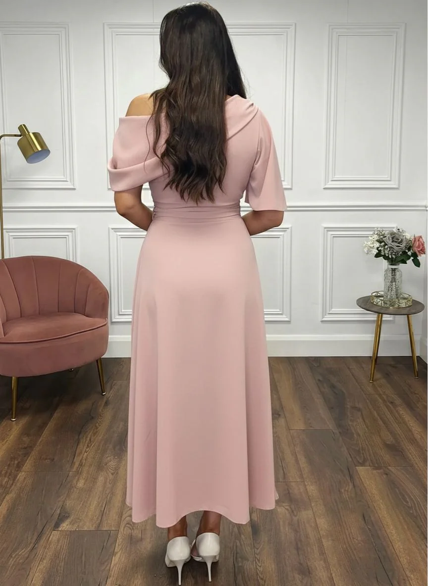 “Francesca” Dress In Blush - Image 2