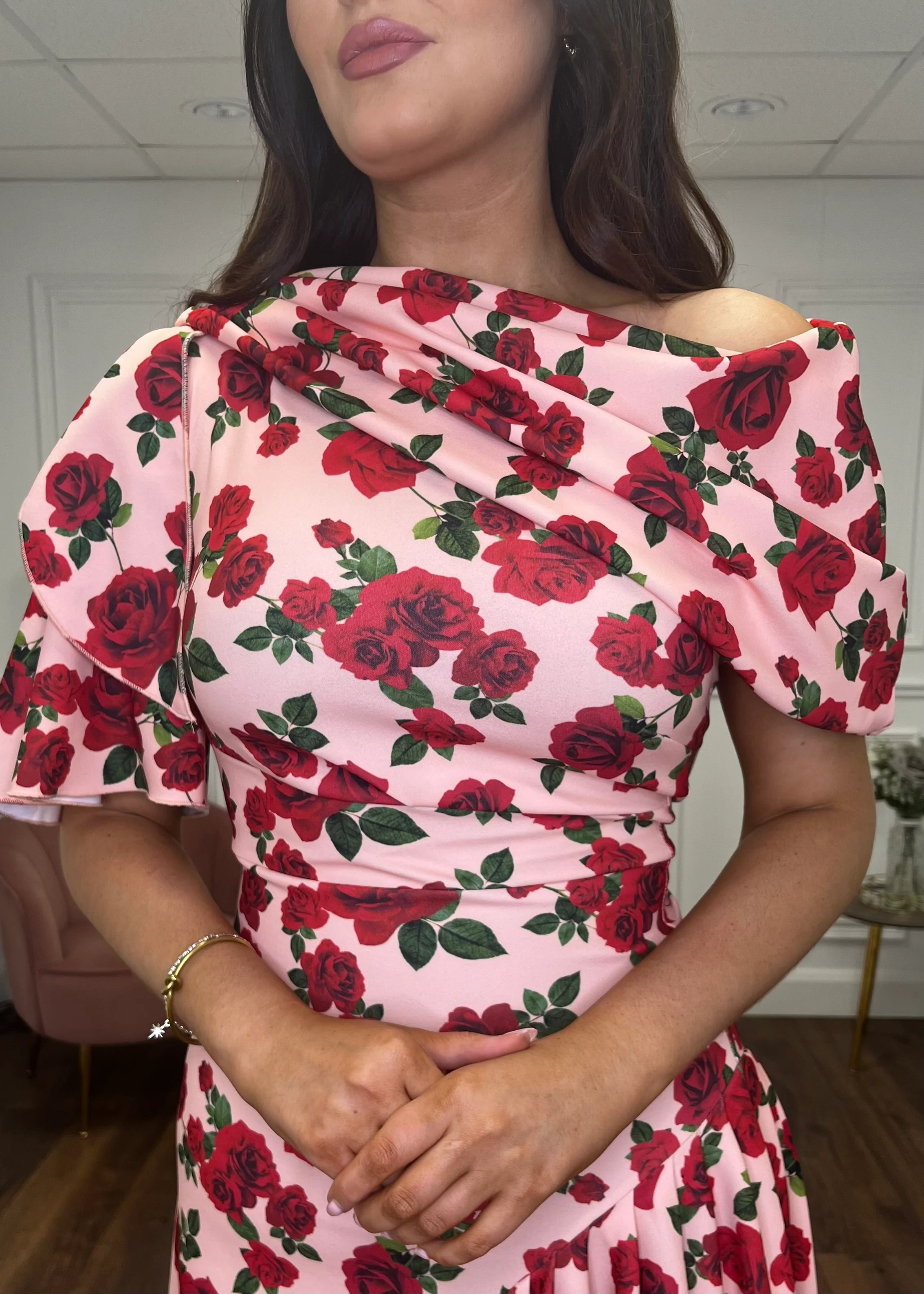 “Francesca” Dress In Floral Print - Image 3