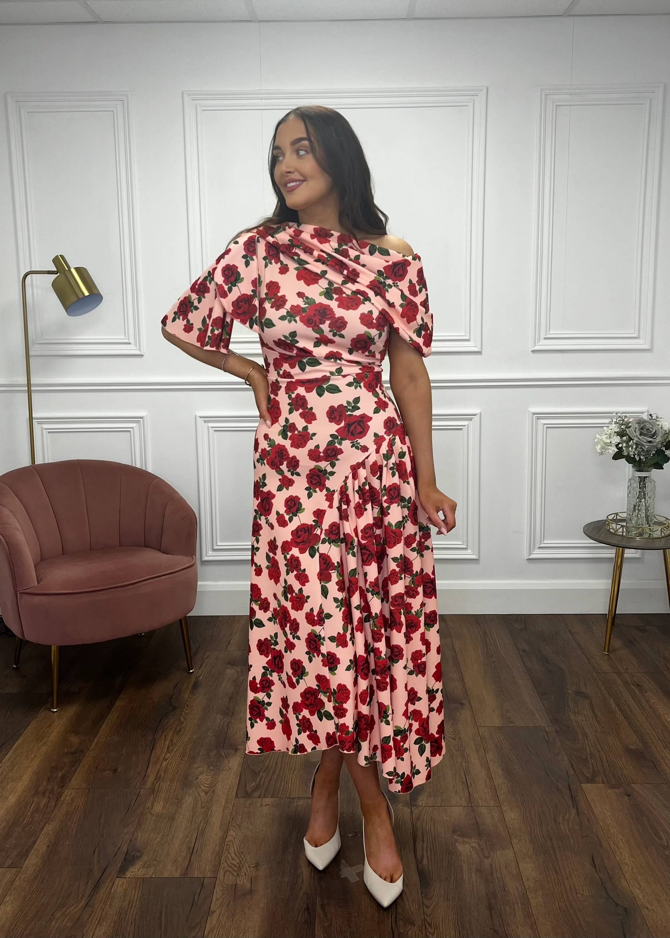 “Francesca” Dress In Floral Print - Image 5