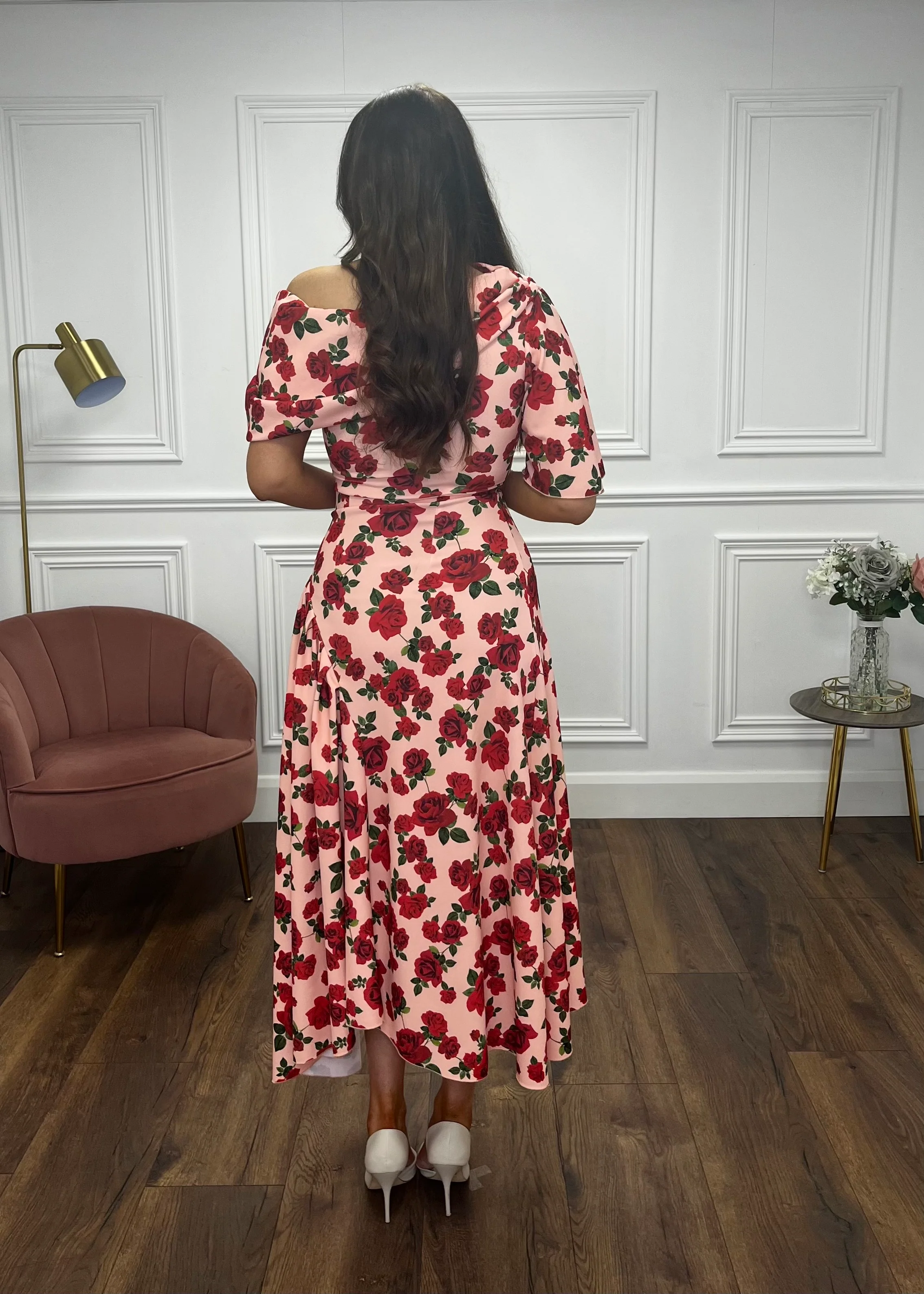 “Francesca” Dress In Floral Print - Image 7