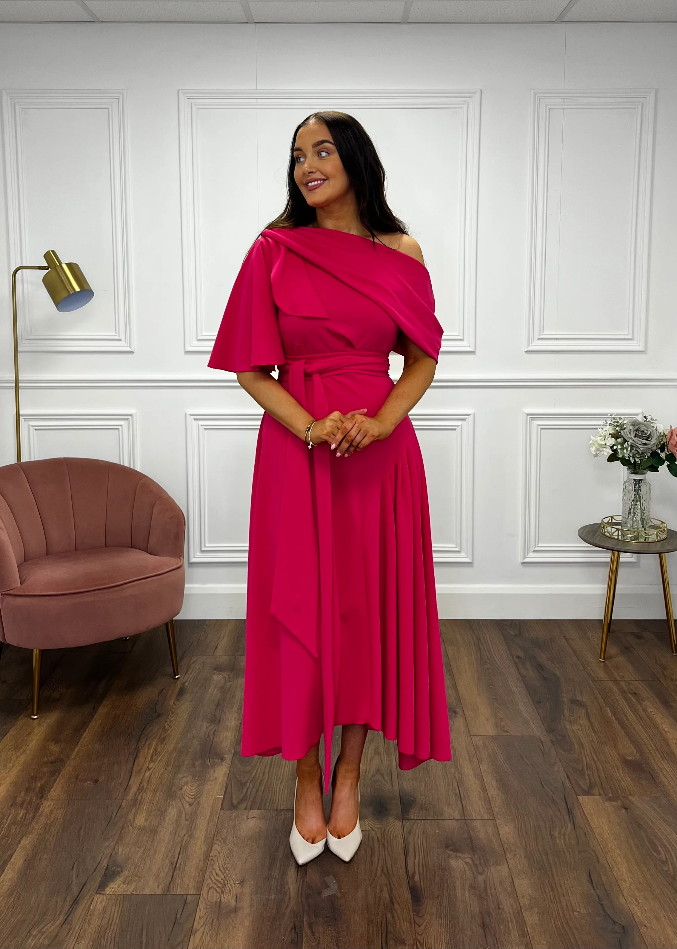 “Francesca” Dress In Pink - Image 3
