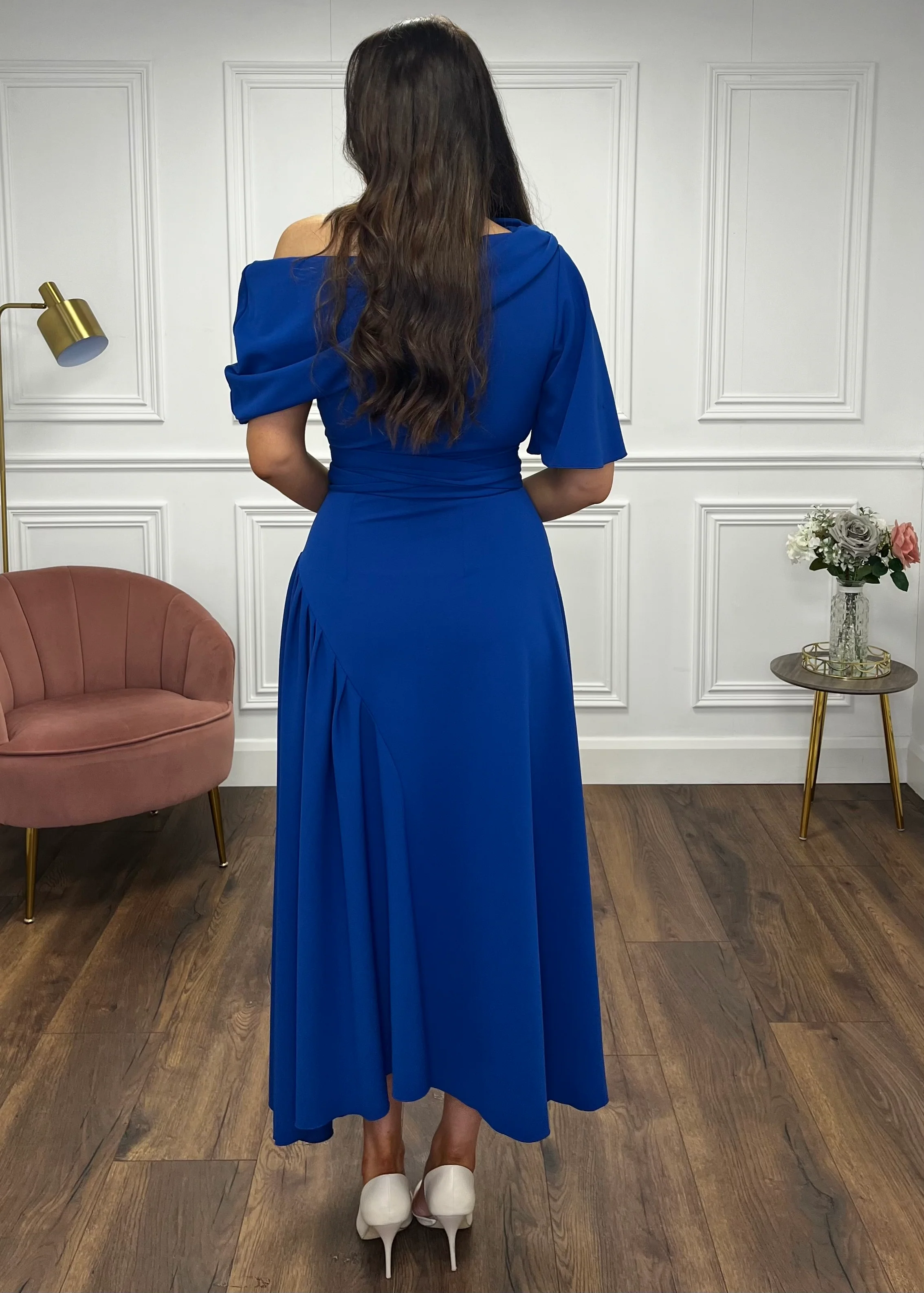 “Francesca” Dress In Royal - Image 5