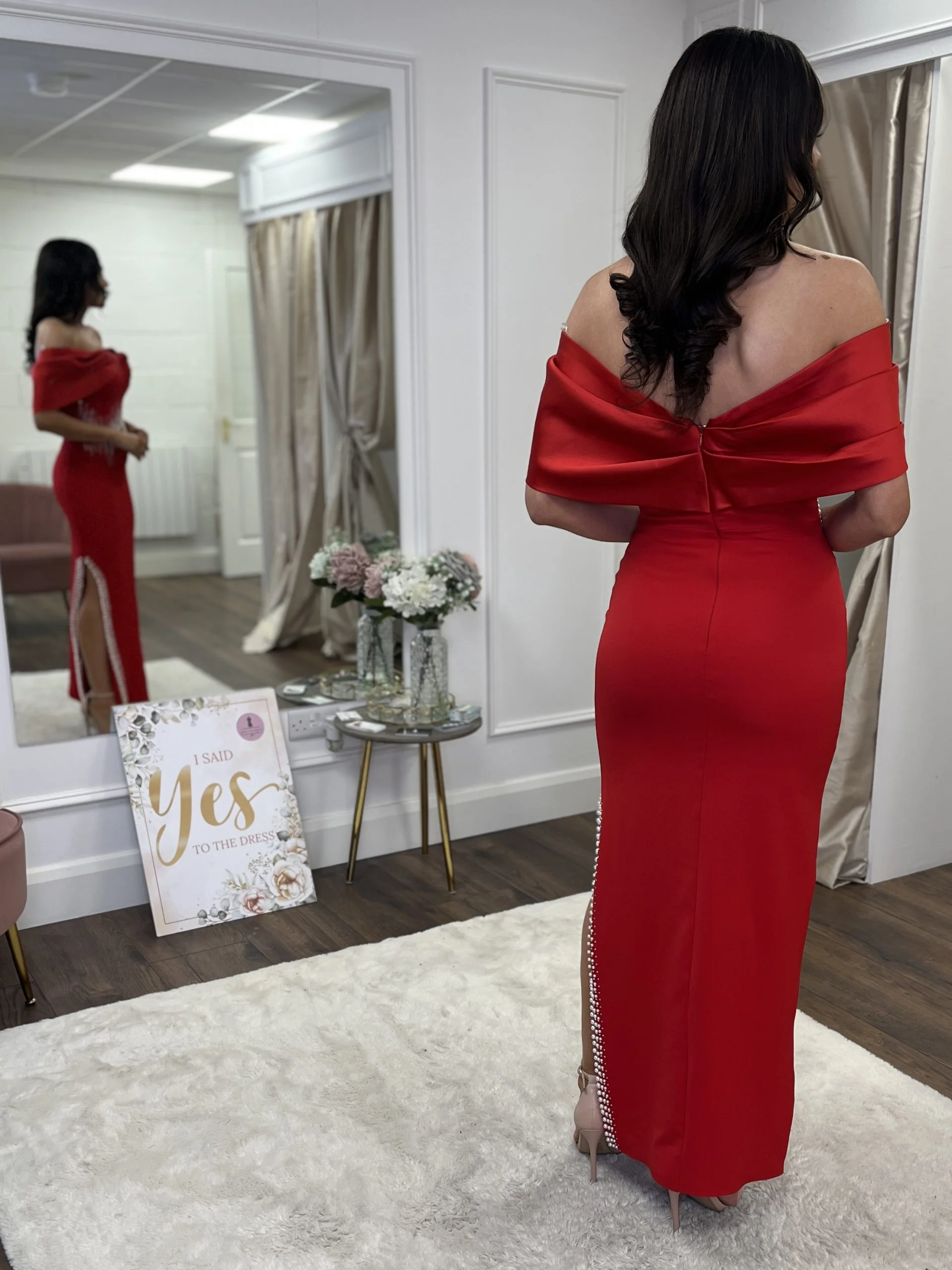 "Gianna" Dress In Red - Image 5