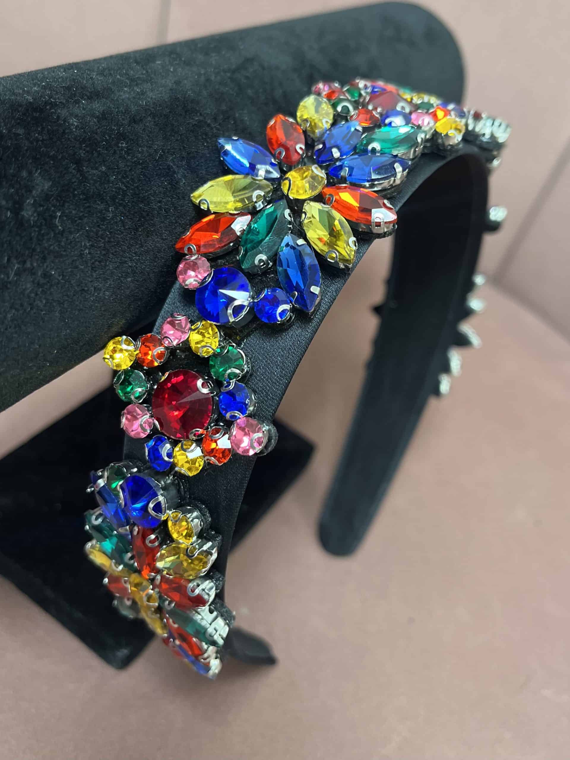 "Heidi" Hairband In Multi Colour - Image 2