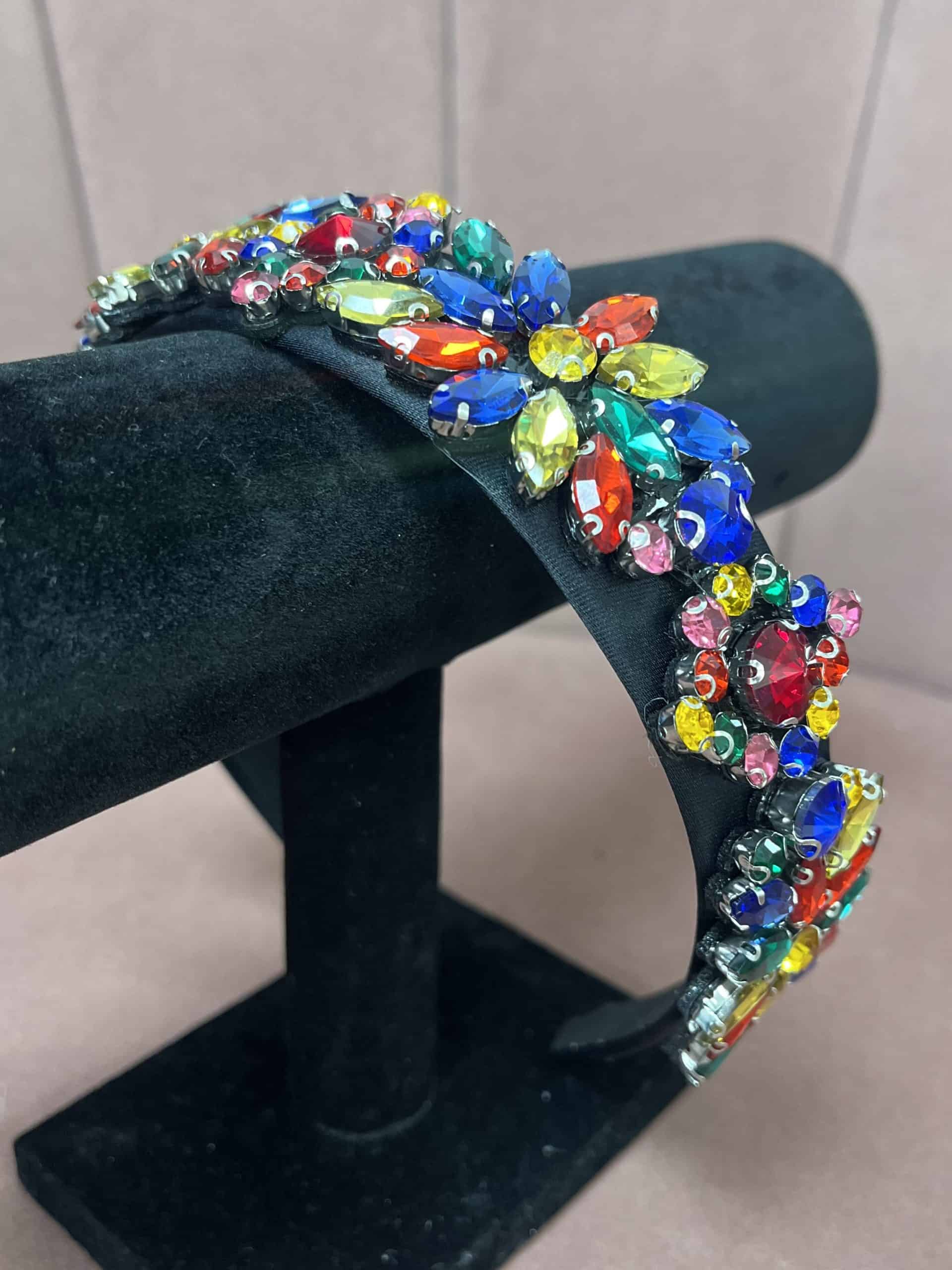"Heidi" Hairband In Multi Colour - Image 3
