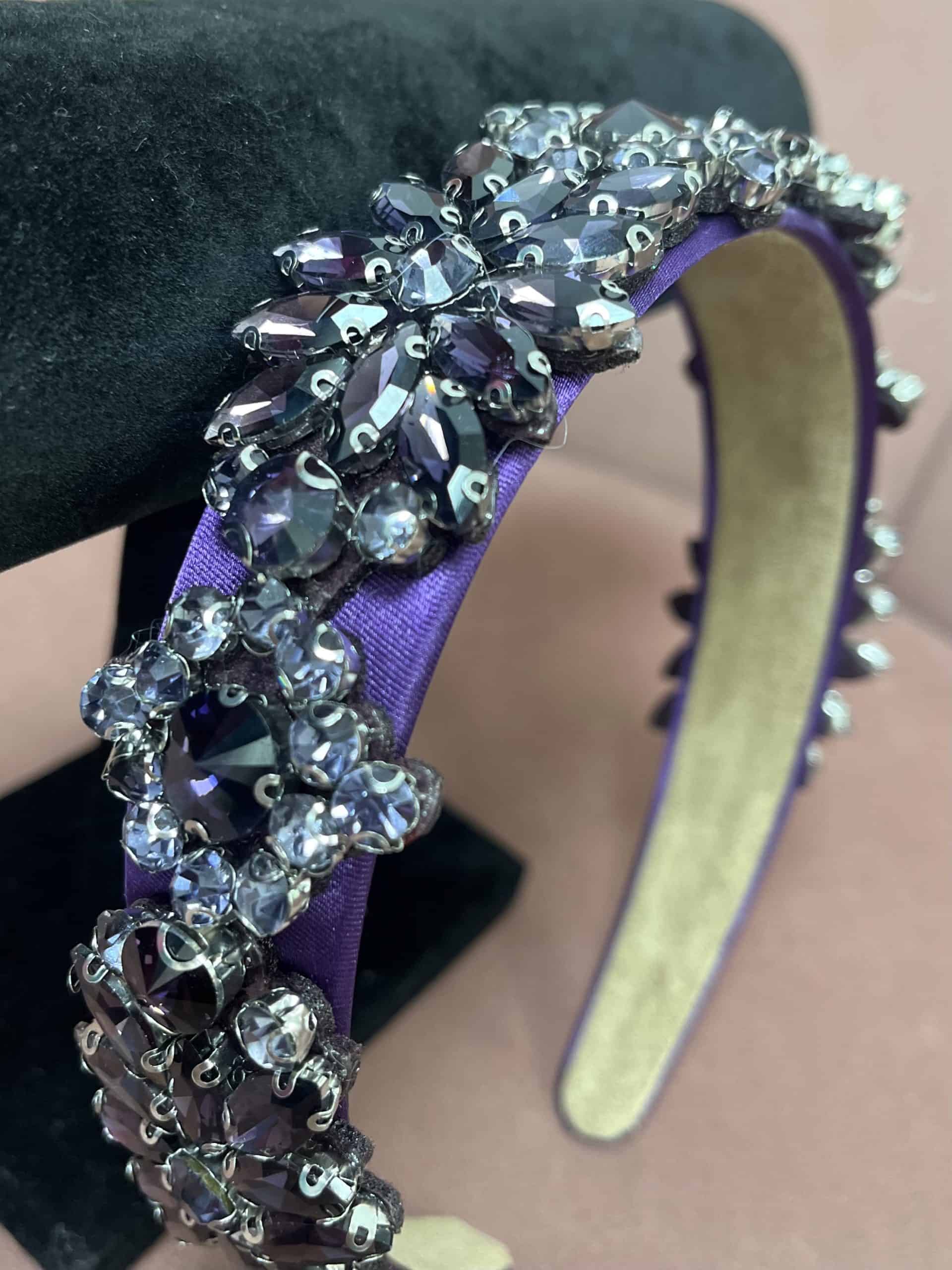 "Heidi" Hairband In Purple - Image 2