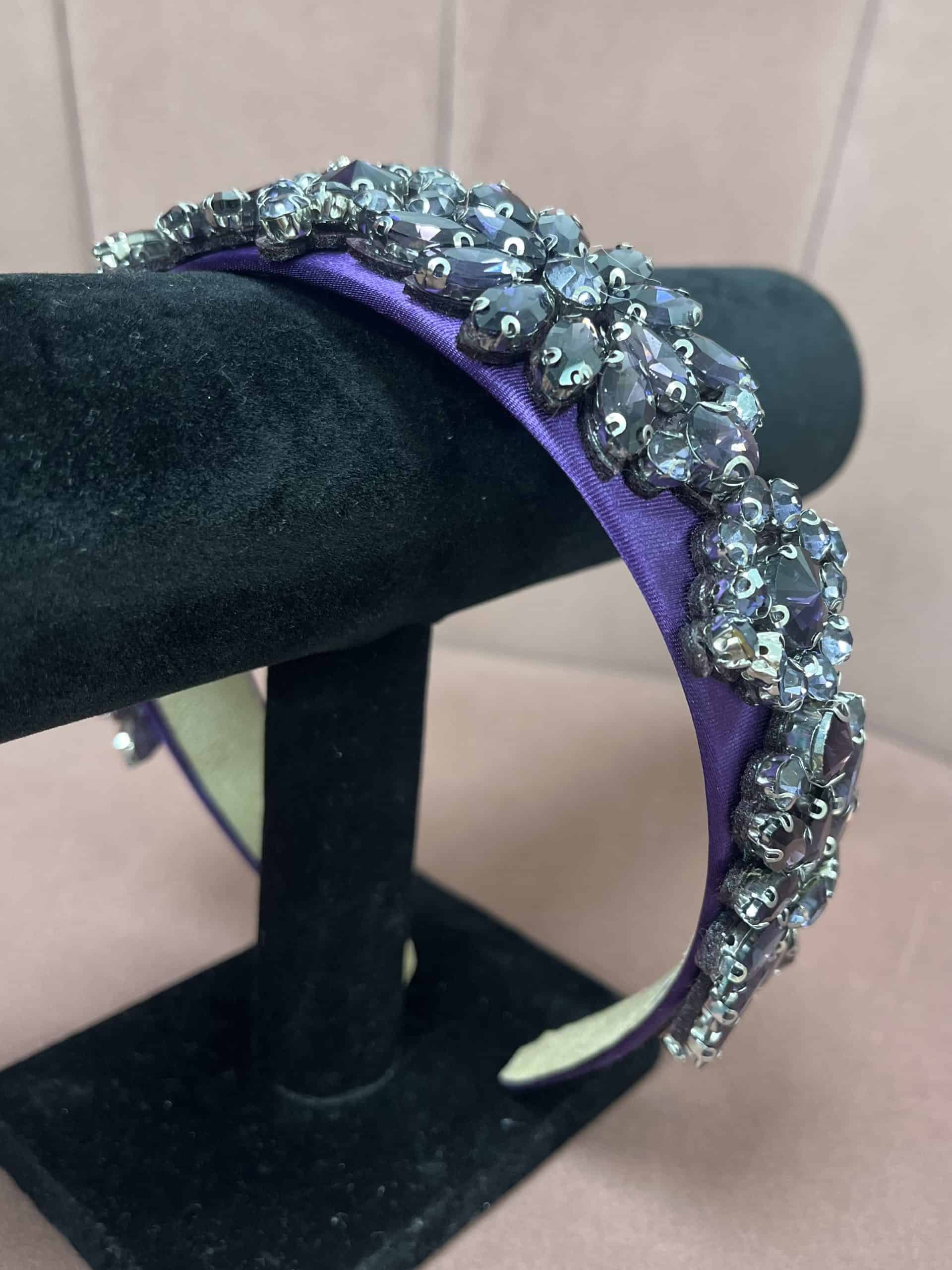 "Heidi" Hairband In Purple - Image 3