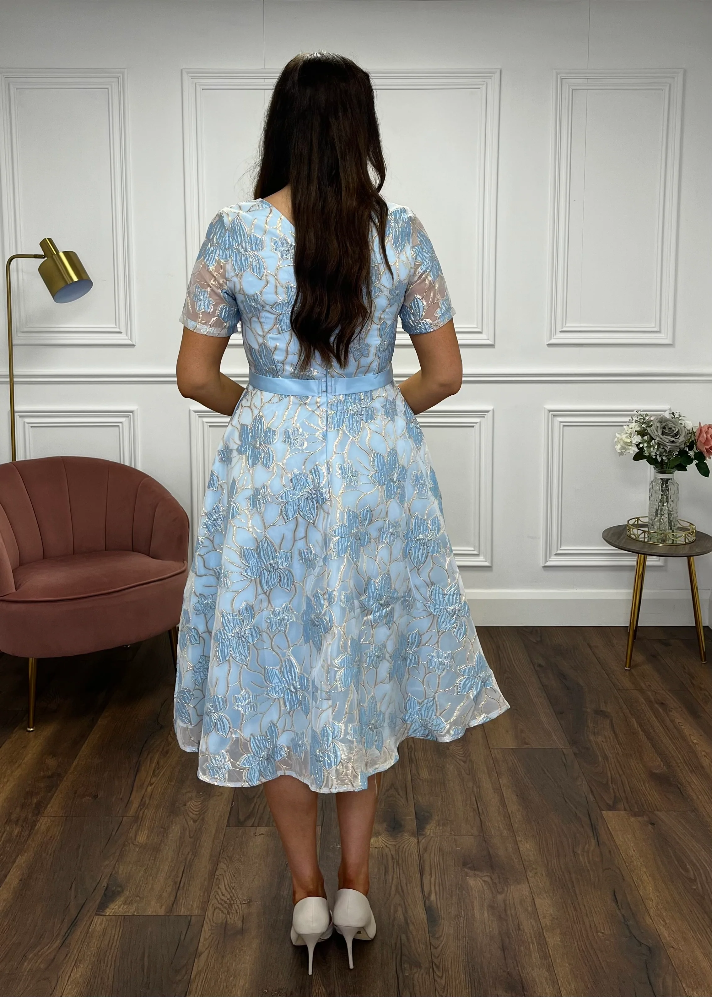 “Hollie” Dress In Blue - Image 5