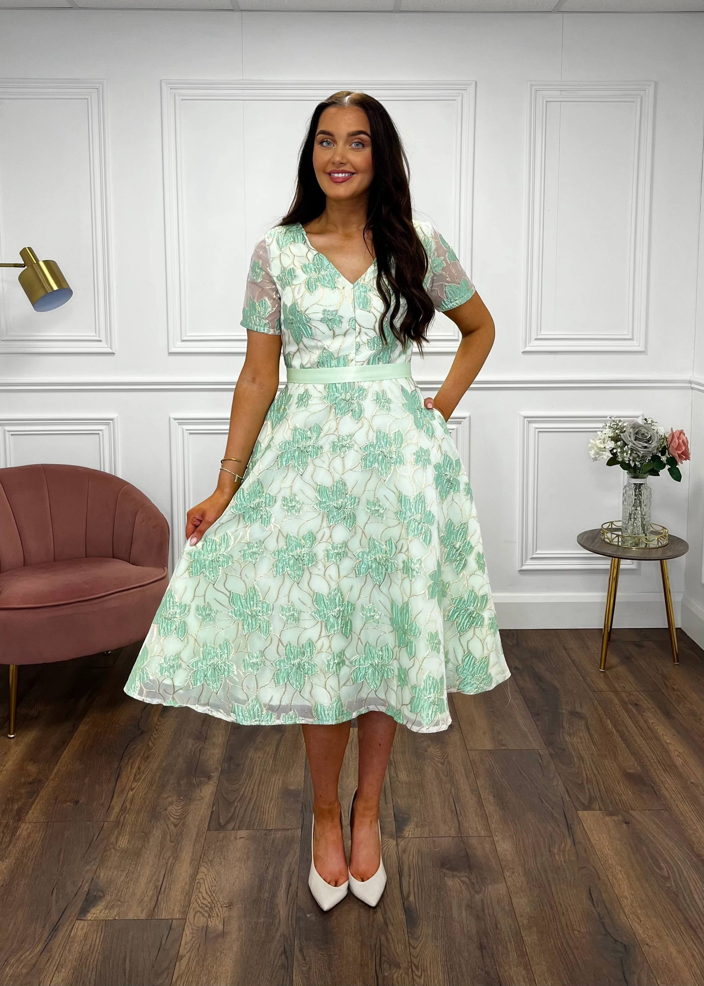 “Hollie” Dress In Green - Image 5