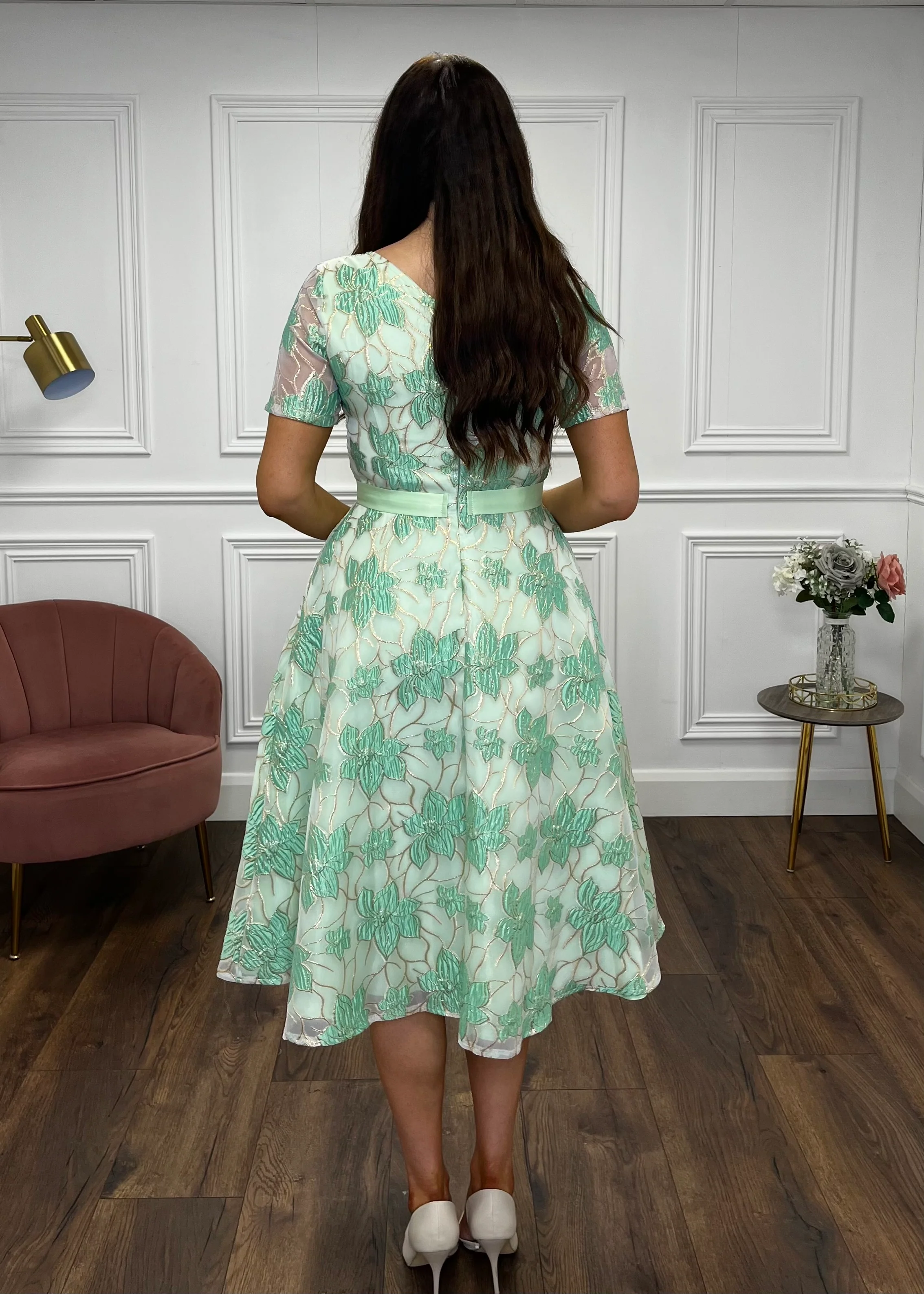 “Hollie” Dress In Green - Image 6