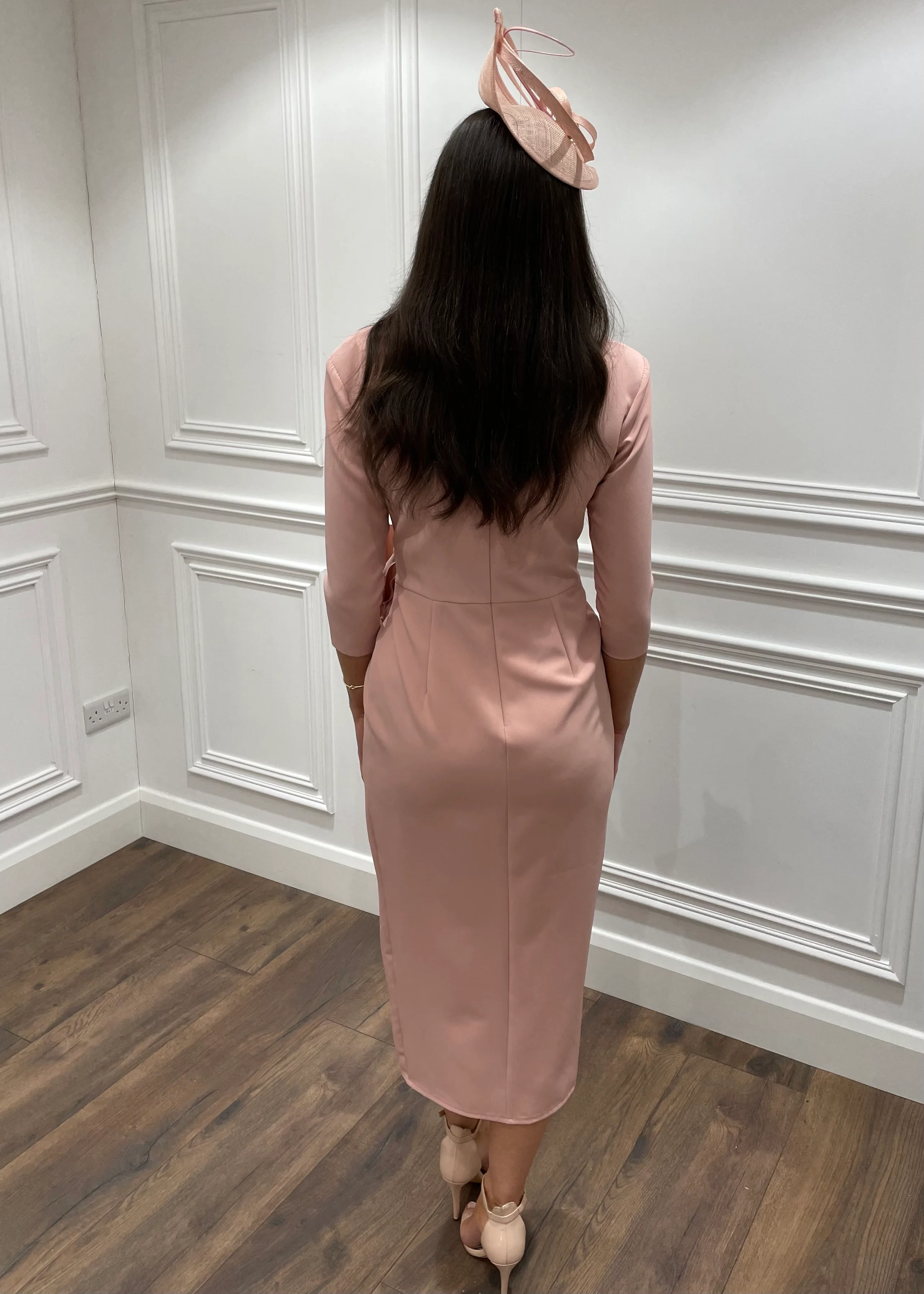 “Imogen” Dress In Blush - Image 3
