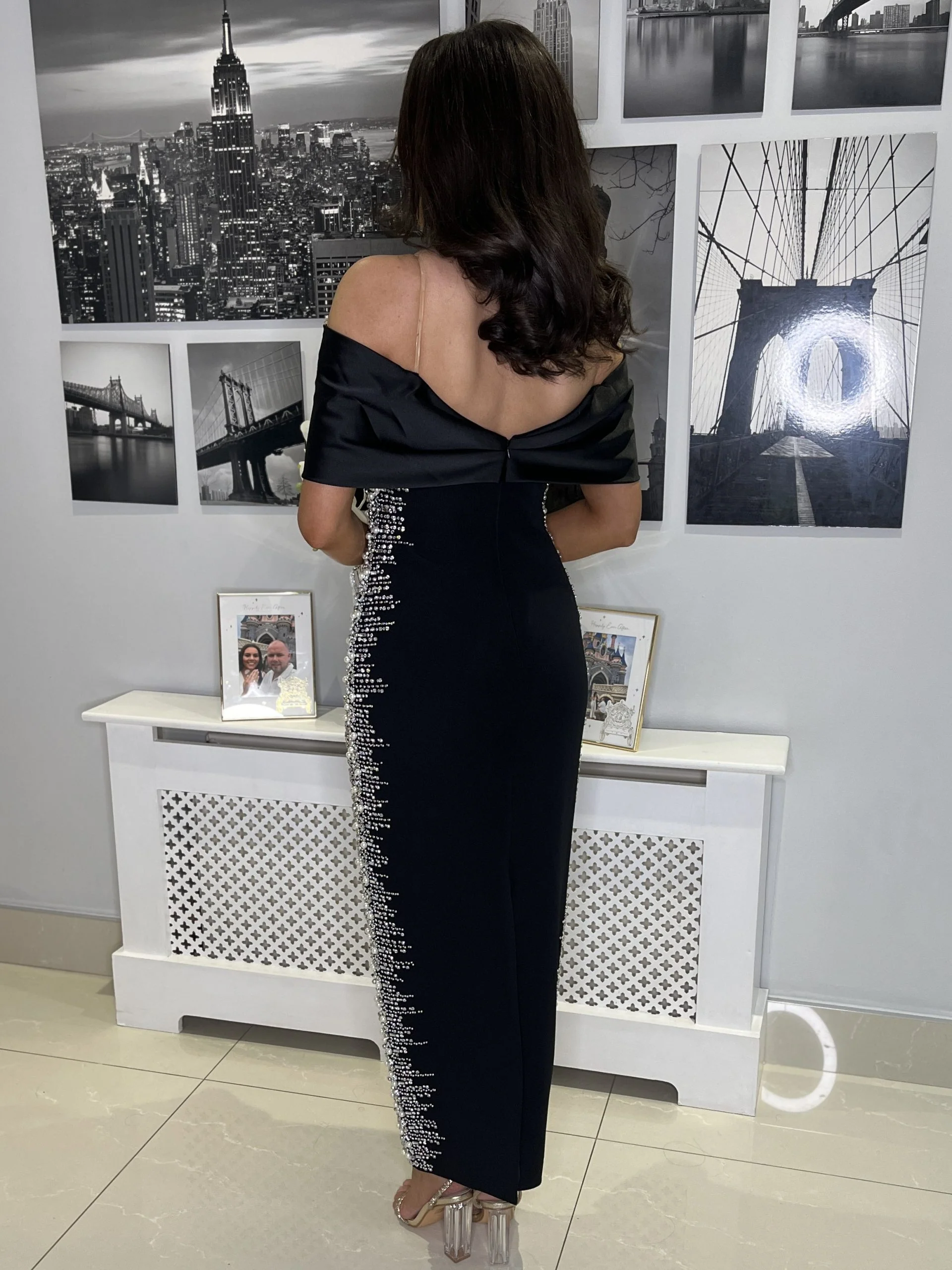 "Isabella" Dress In Black - Image 4