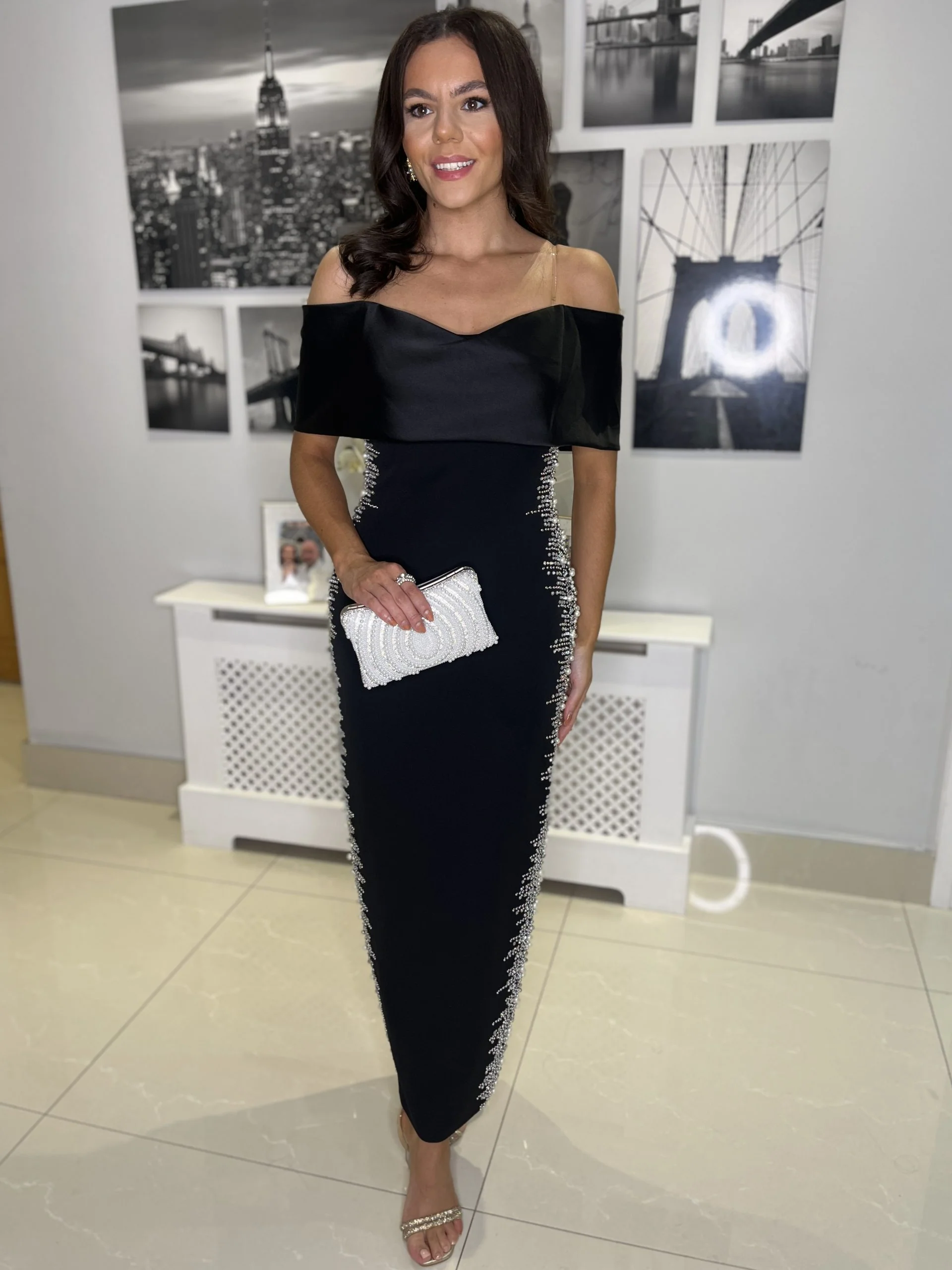 "Isabella" Dress In Black - Image 7