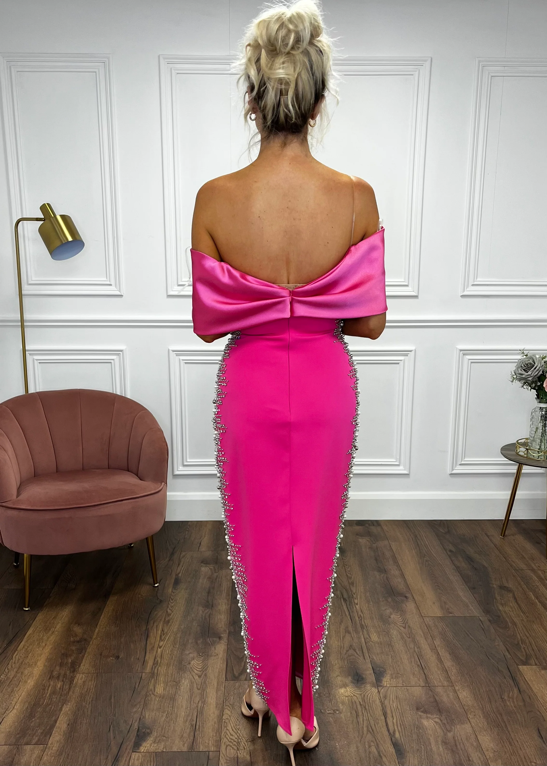 "Isabella" Dress In Pink - Image 6