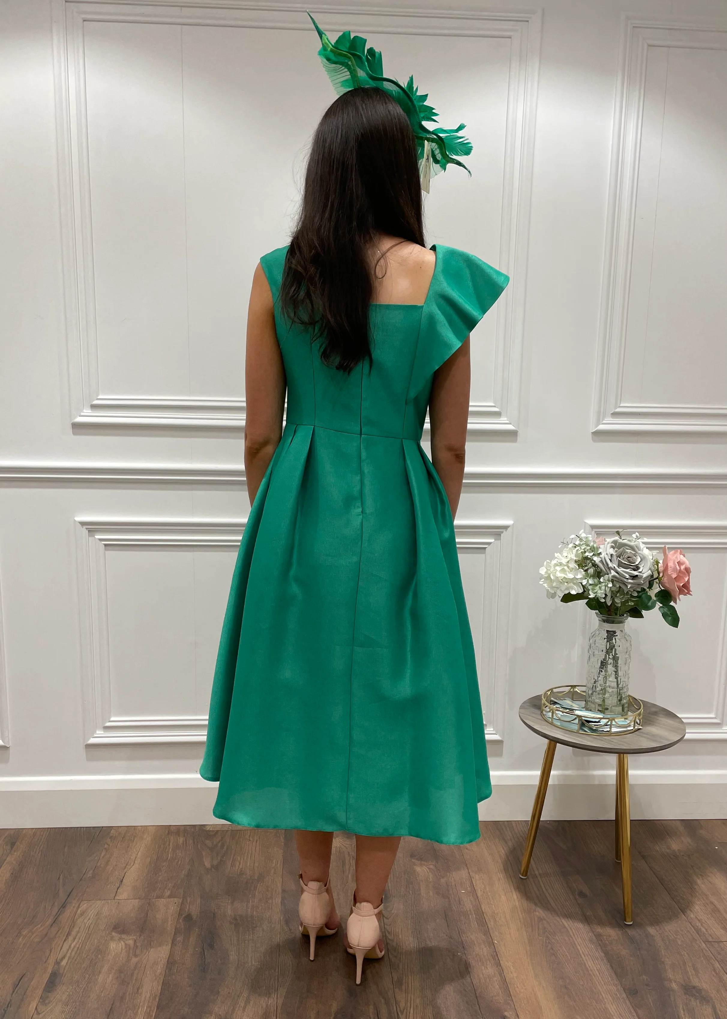 “Jenna” Dress In Green - Image 3