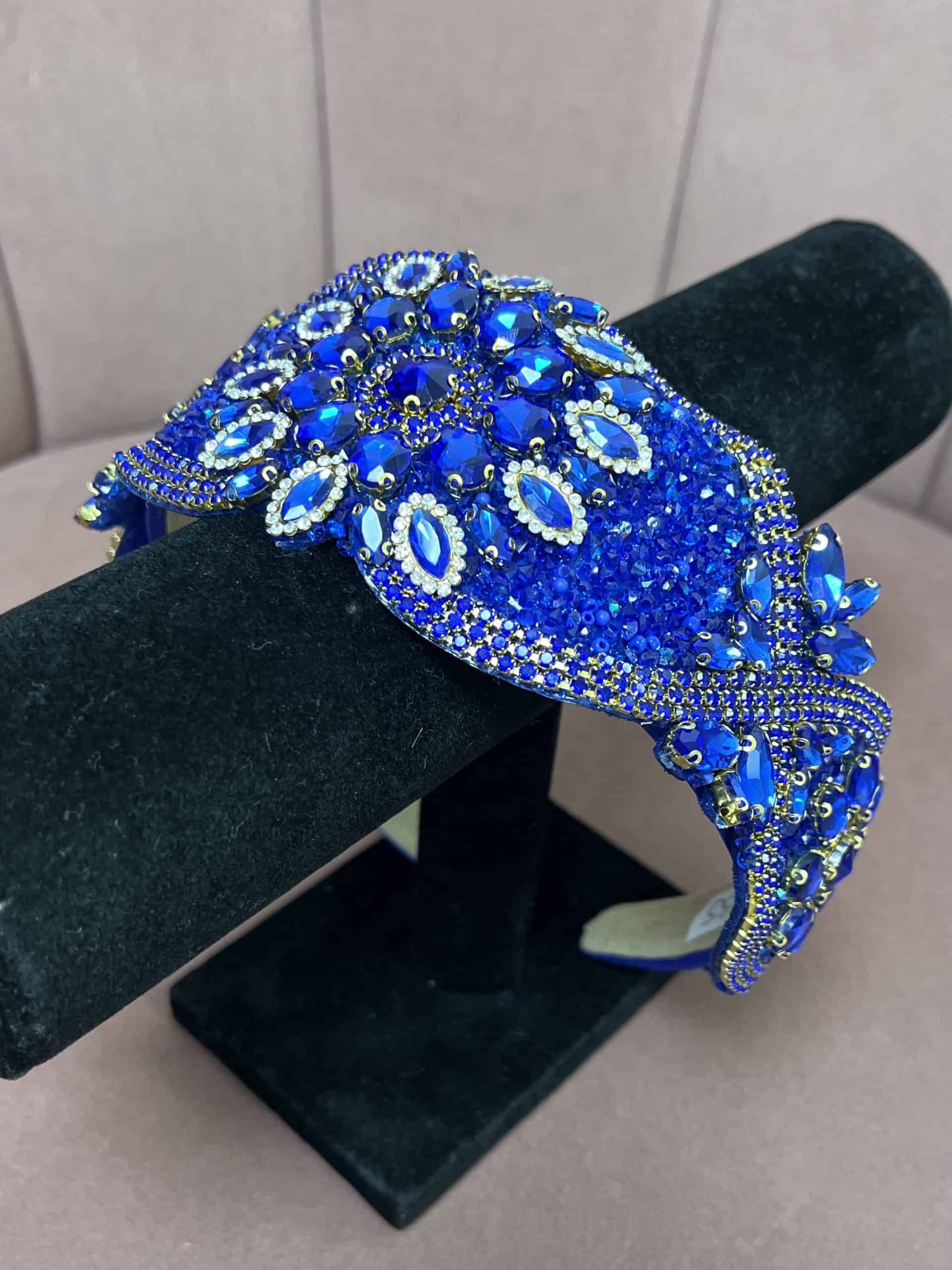 "Jessica" Hairband In Royal Blue - Image 3