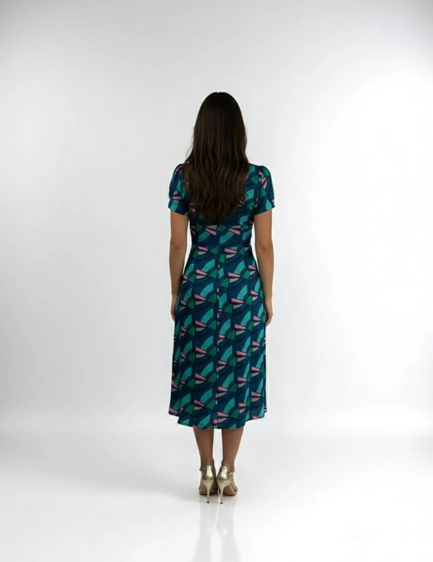 “Kelly” Dress Multi Print - Image 3