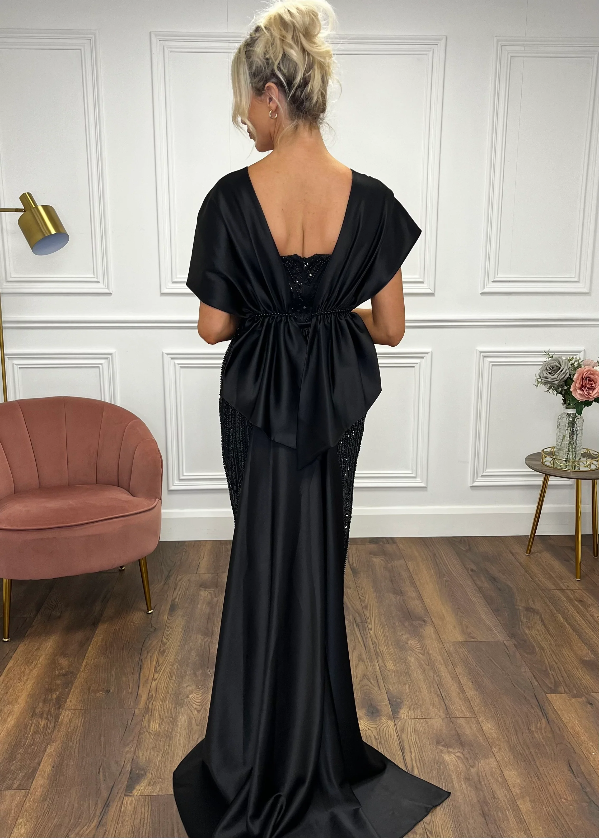 "Kendra" Dress In Black - Image 6
