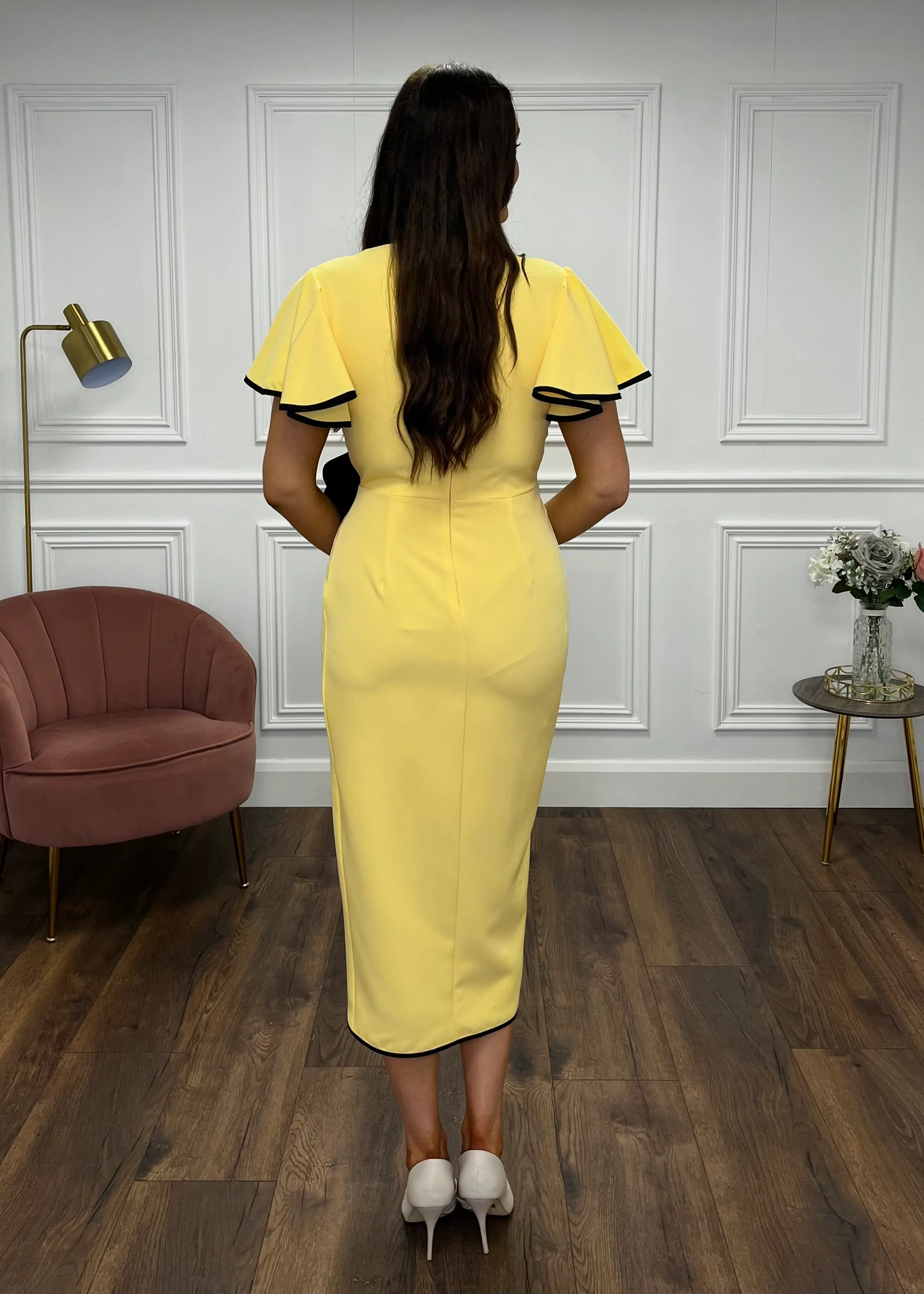 “Larissa” Dress In Yellow - Image 5