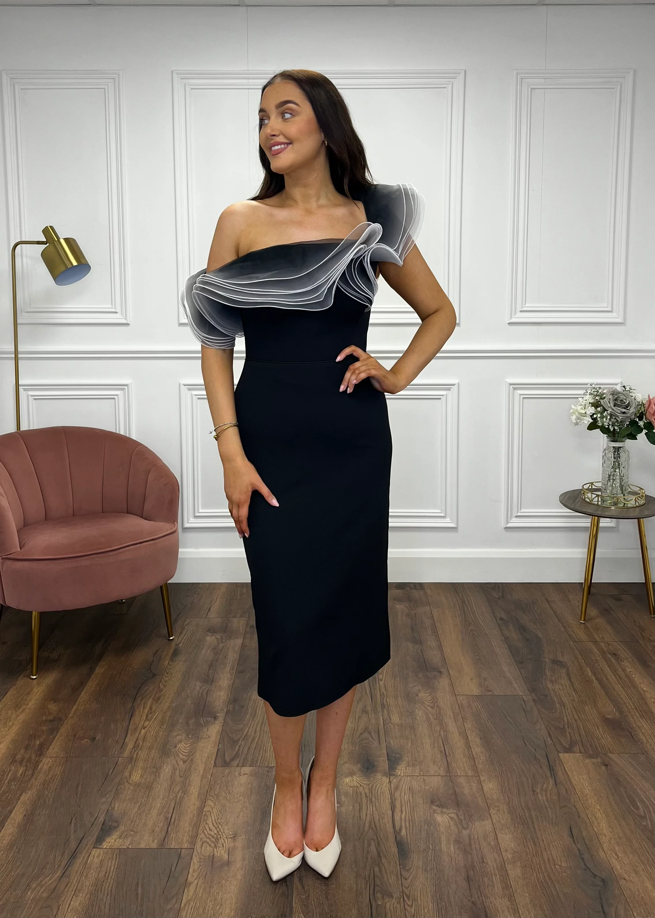 ”Layla” Dress In Black - Image 6
