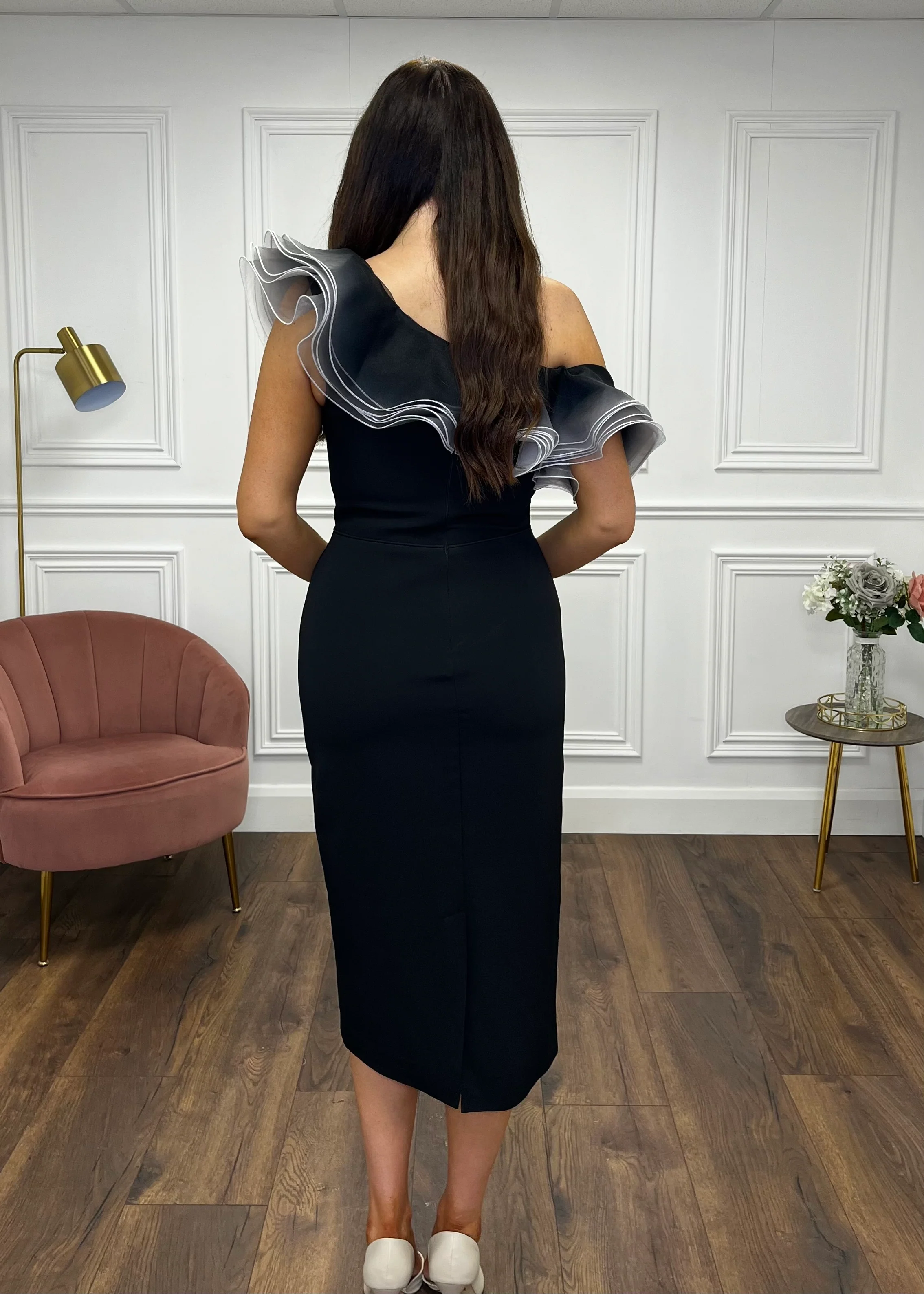 ”Layla” Dress In Black - Image 7