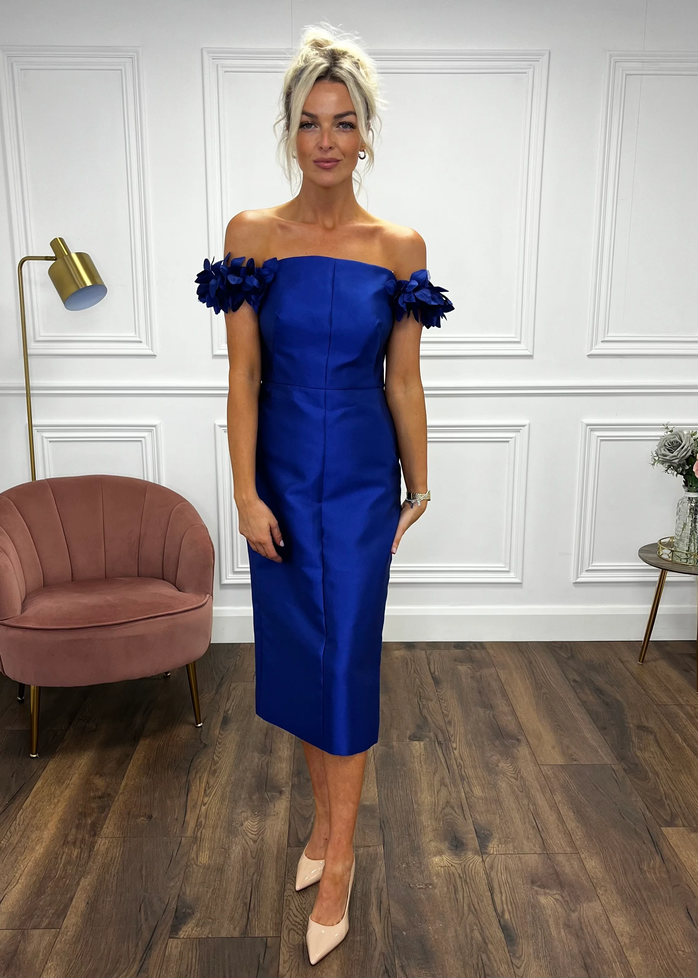 “Lillian” Dress In Royal - Image 6