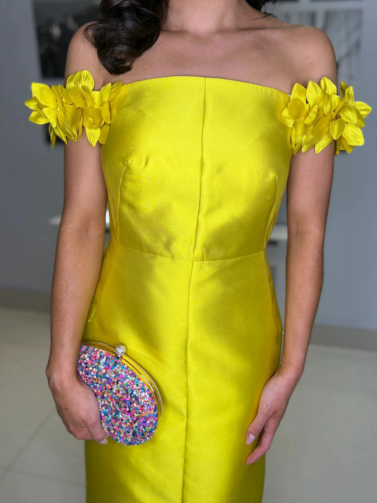 "Lillian" Dress In Yellow - Image 3