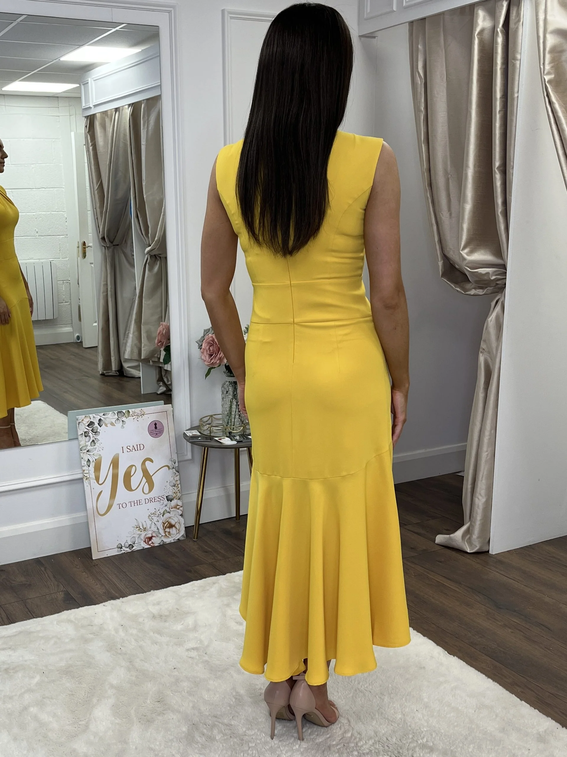 "Maya" Dress In Yellow - Image 3