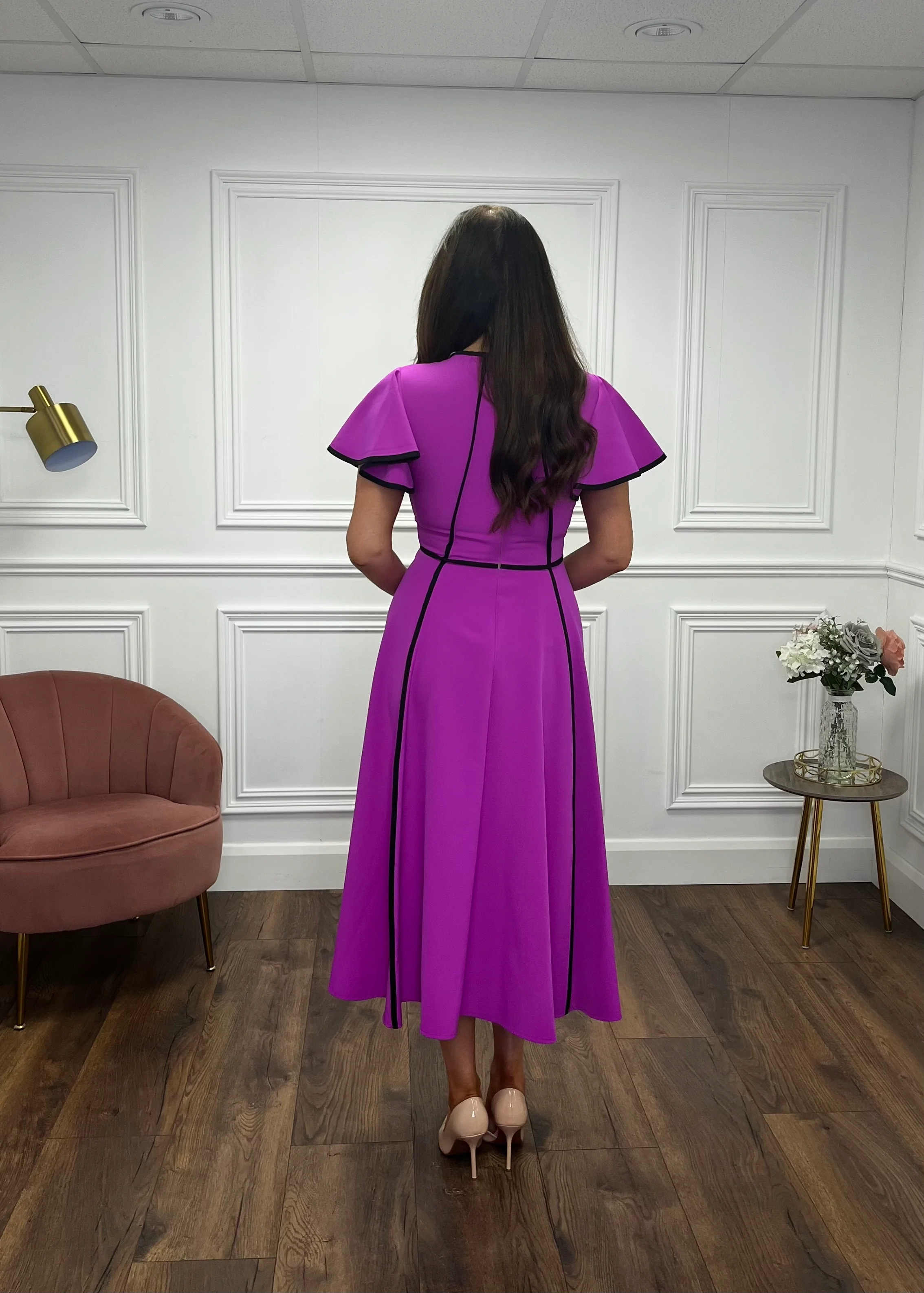 “Nessa” Dress is Magenta - Image 6