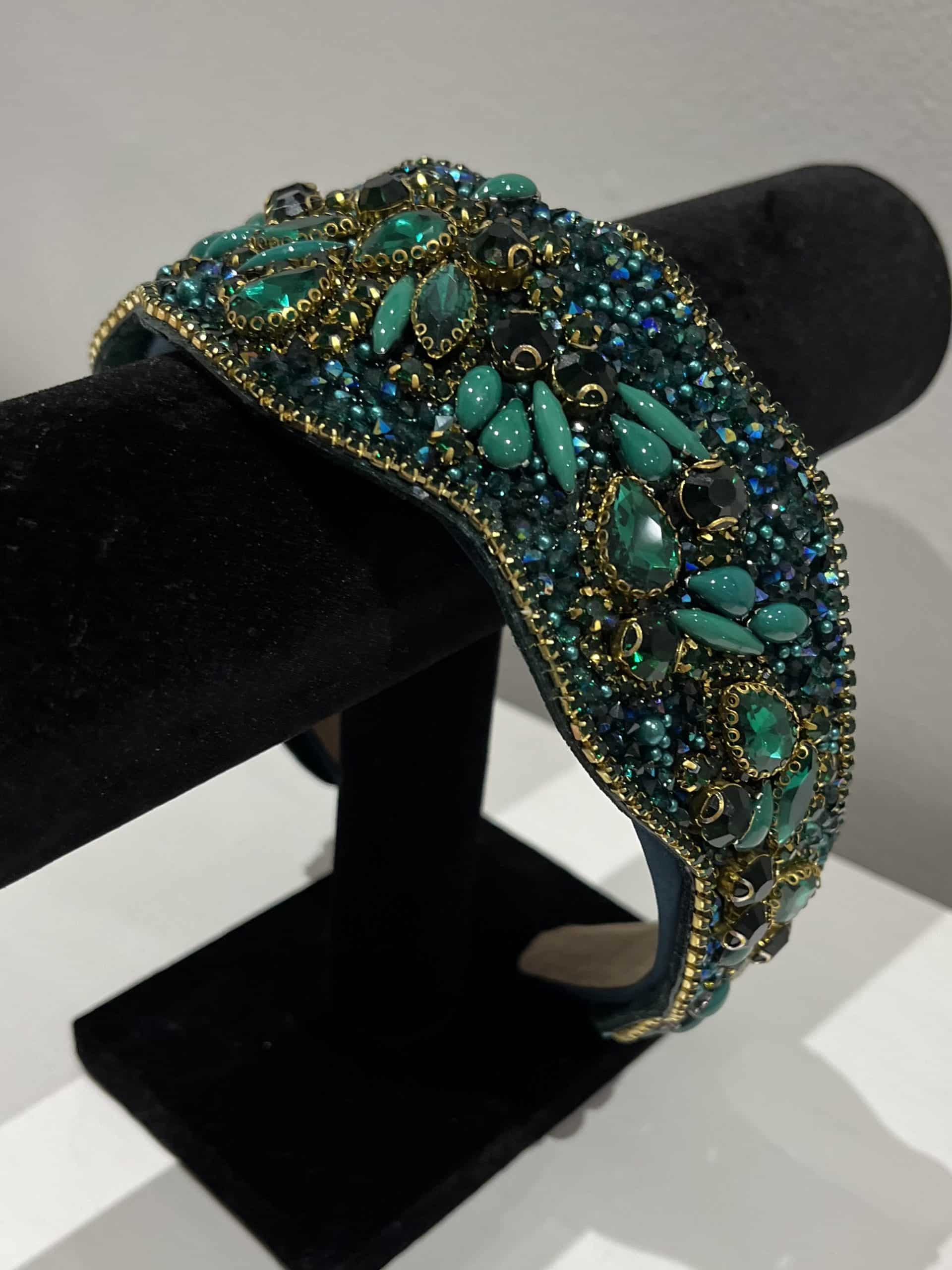 "Ophelia" Hairband In Green - Image 3