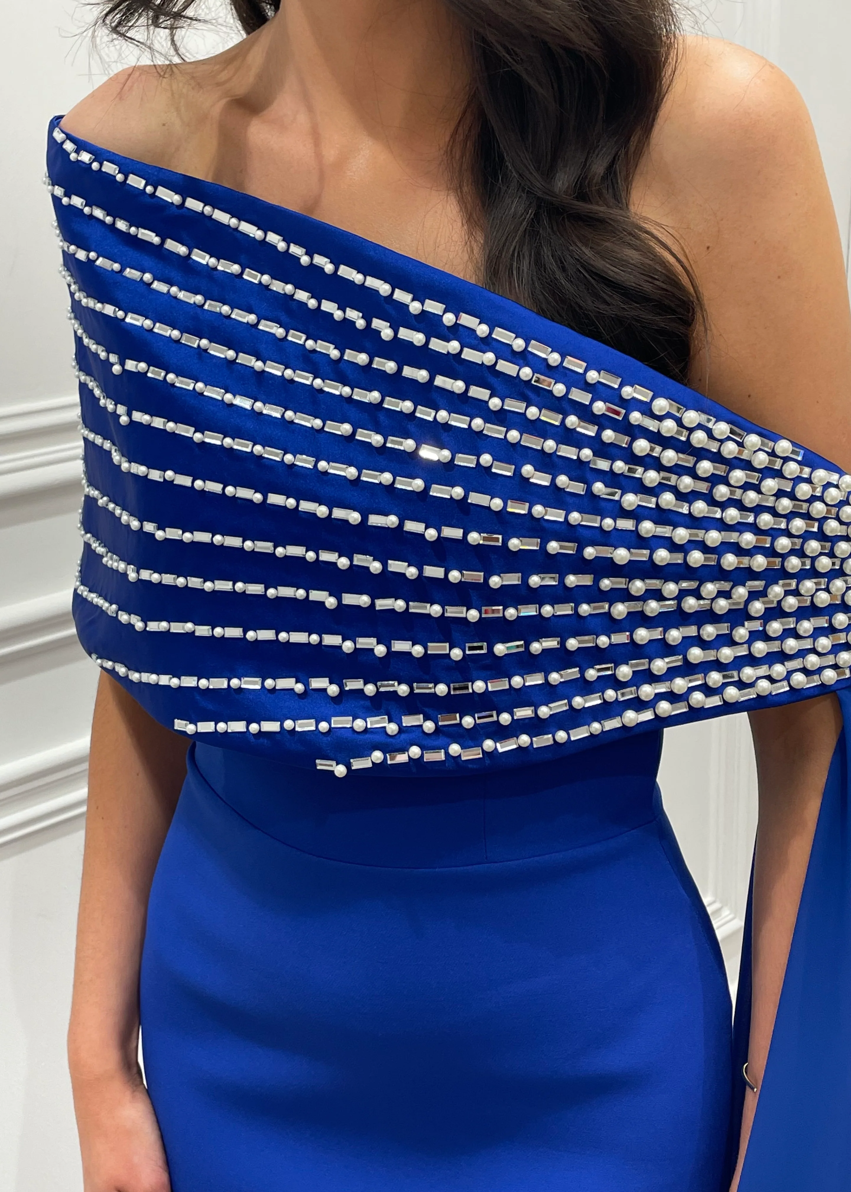 ”Paisley” Dress In Royal - Image 2