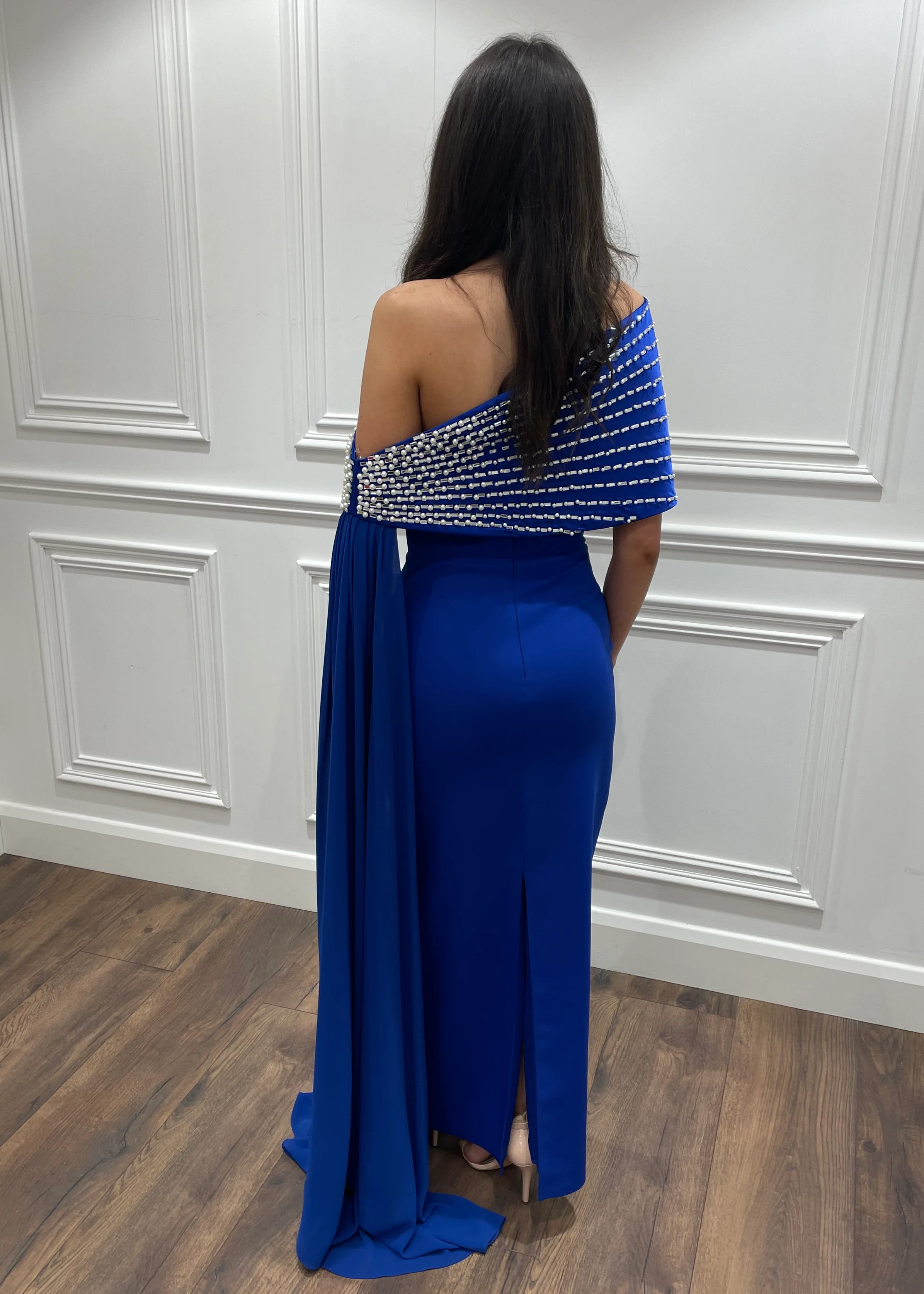 ”Paisley” Dress In Royal - Image 3